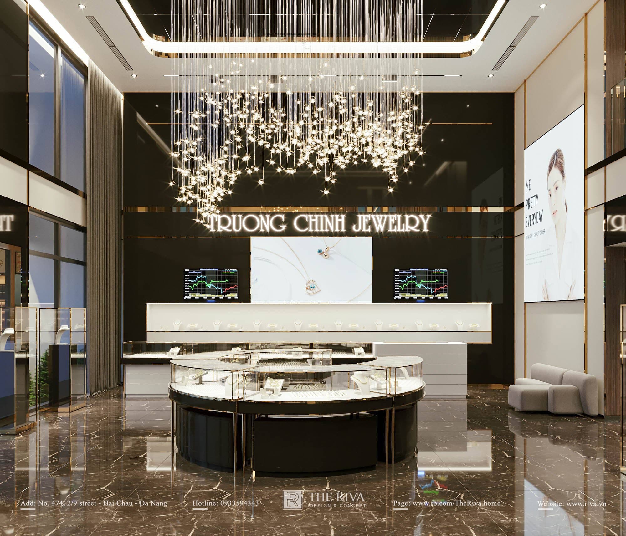 Thiết kế nội thất tổ hợp nhà ở và kinh doanh Truong Chinh Jewelry