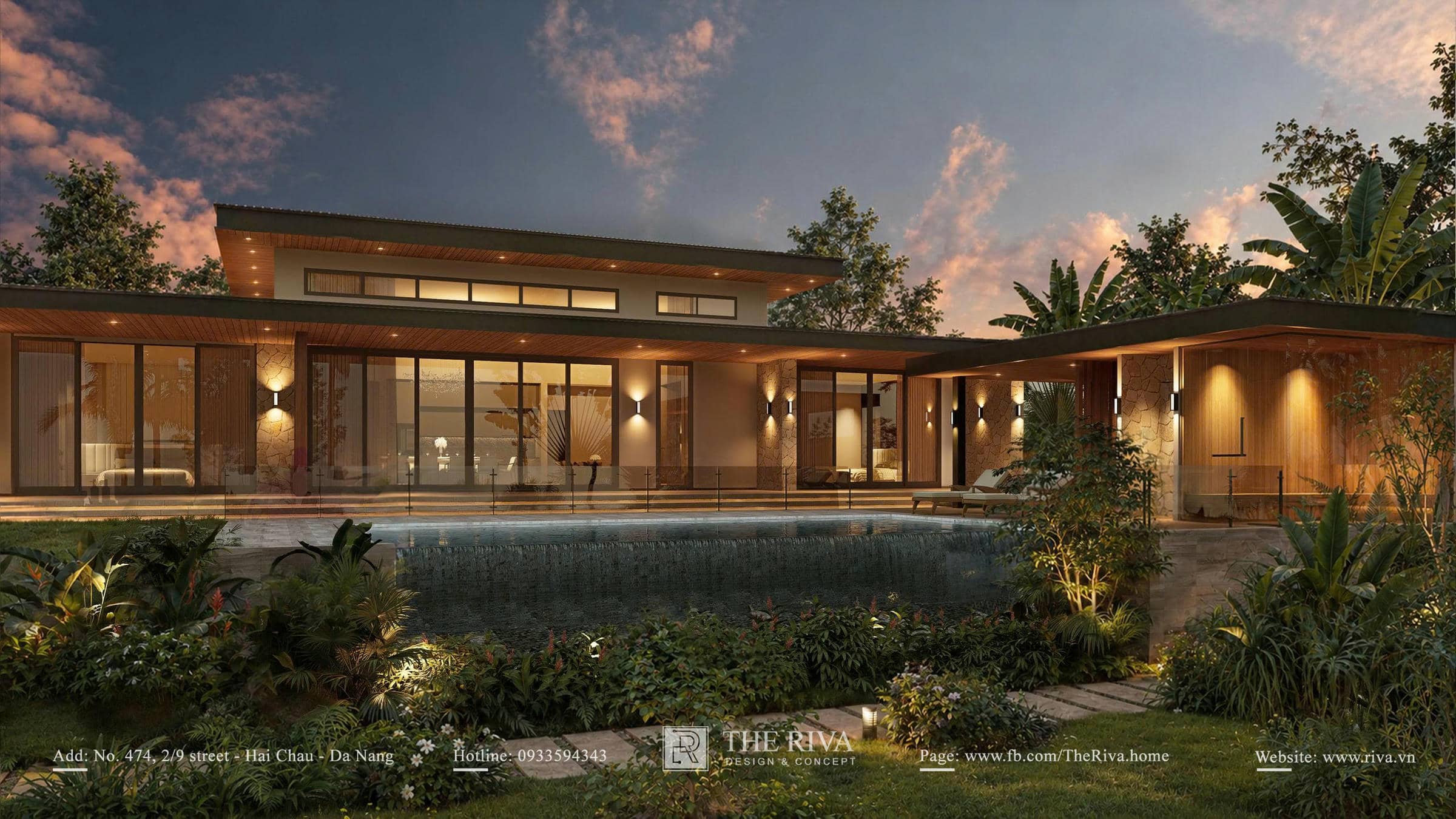 Thiết kế kiến trúc biệt thự nghỉ dưỡng Lisa Villa