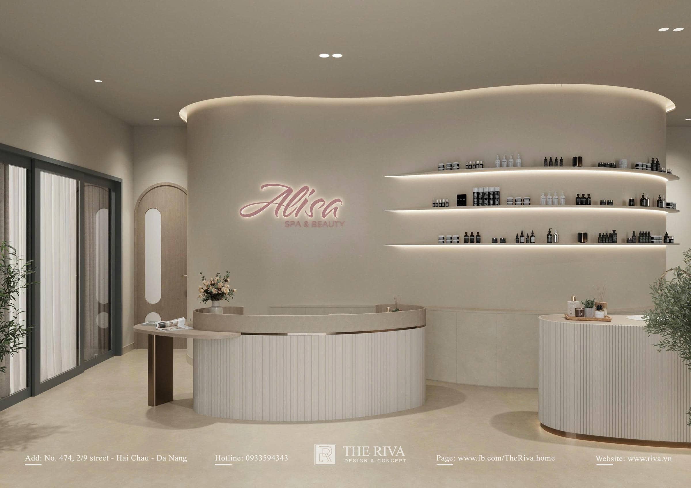 Thiết kế nội thất Alisa Spa & Beauty cao cấp tại Đà Nẵng
