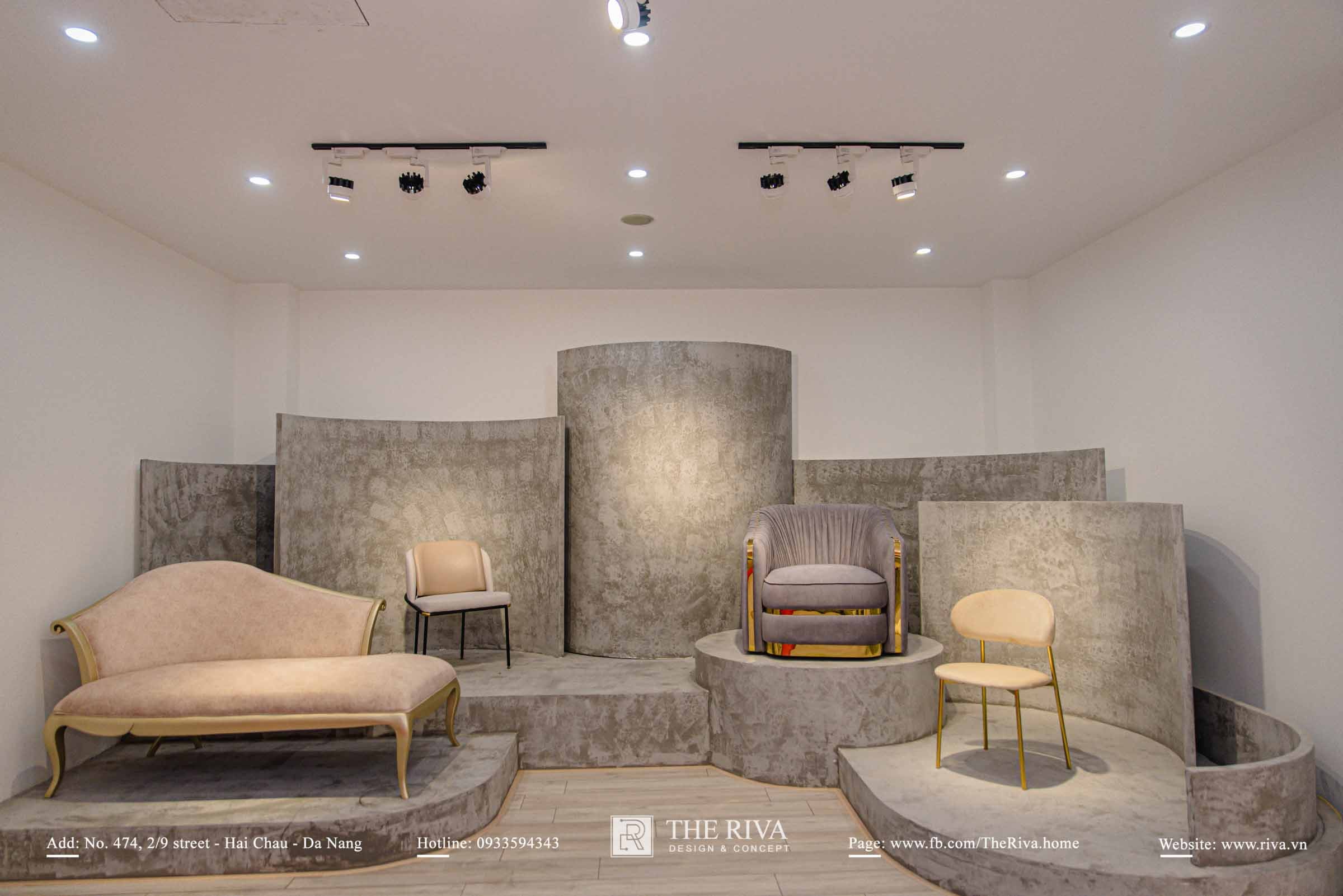 Thiết Kế Và Thi Công Trọn Gói Showroom THE RIVA Phong Cách Modern Classic Tại Đà Nẵng - 2