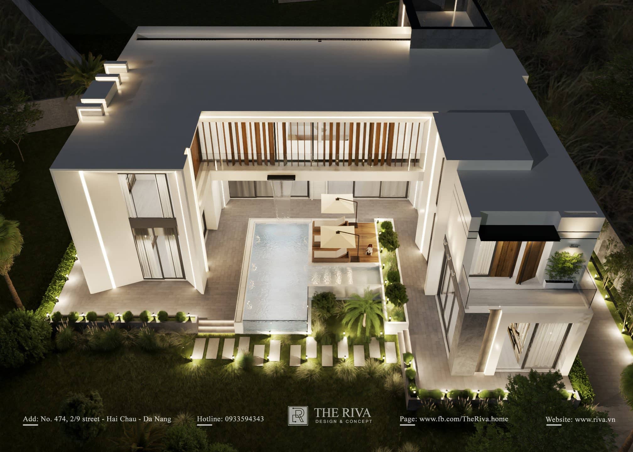 Thiết kế kiến trúc biệt thự nghỉ dưỡng hiện đại Helina Villa tại Đà Nẵng