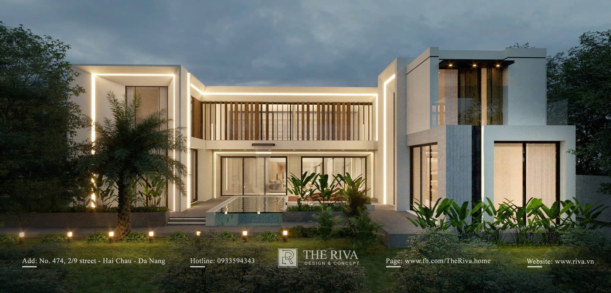 Thiết kế kiến trúc biệt thự nghỉ dưỡng hiện đại Helina Villa tại Đà Nẵng