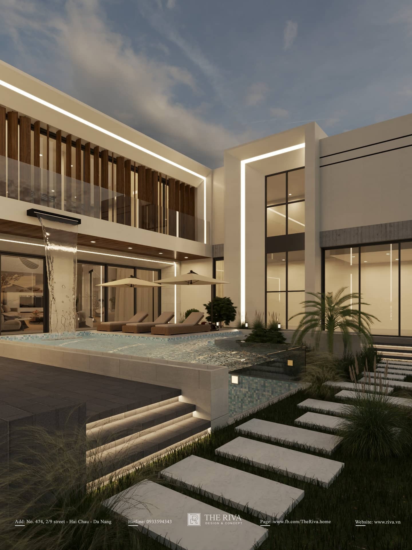 Thiết kế kiến trúc biệt thự nghỉ dưỡng hiện đại Helina Villa tại Đà Nẵng