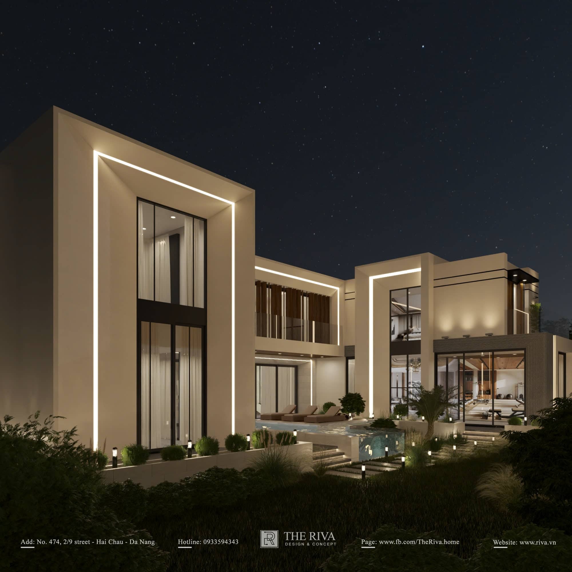 Thiết kế kiến trúc biệt thự nghỉ dưỡng hiện đại Helina Villa tại Đà Nẵng