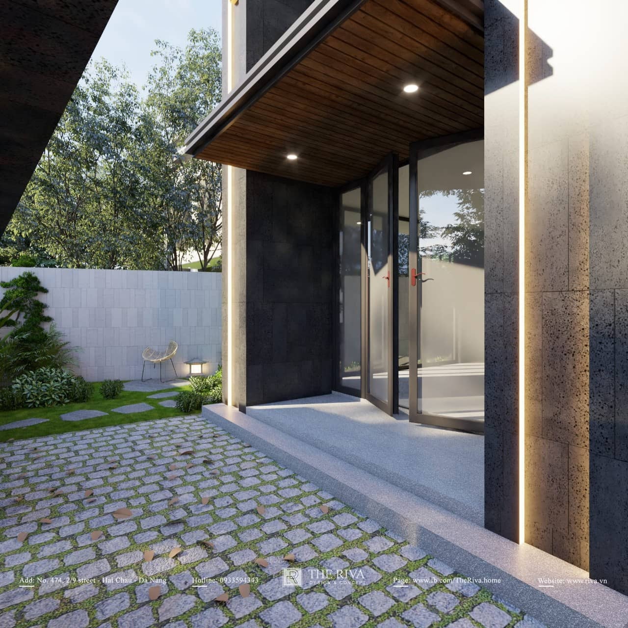 Thiết kế kiến trúc nhà phố hiện đại Long An Villa