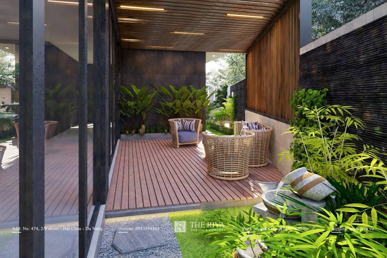 Thiết kế kiến trúc nhà phố hiện đại Long An Villa