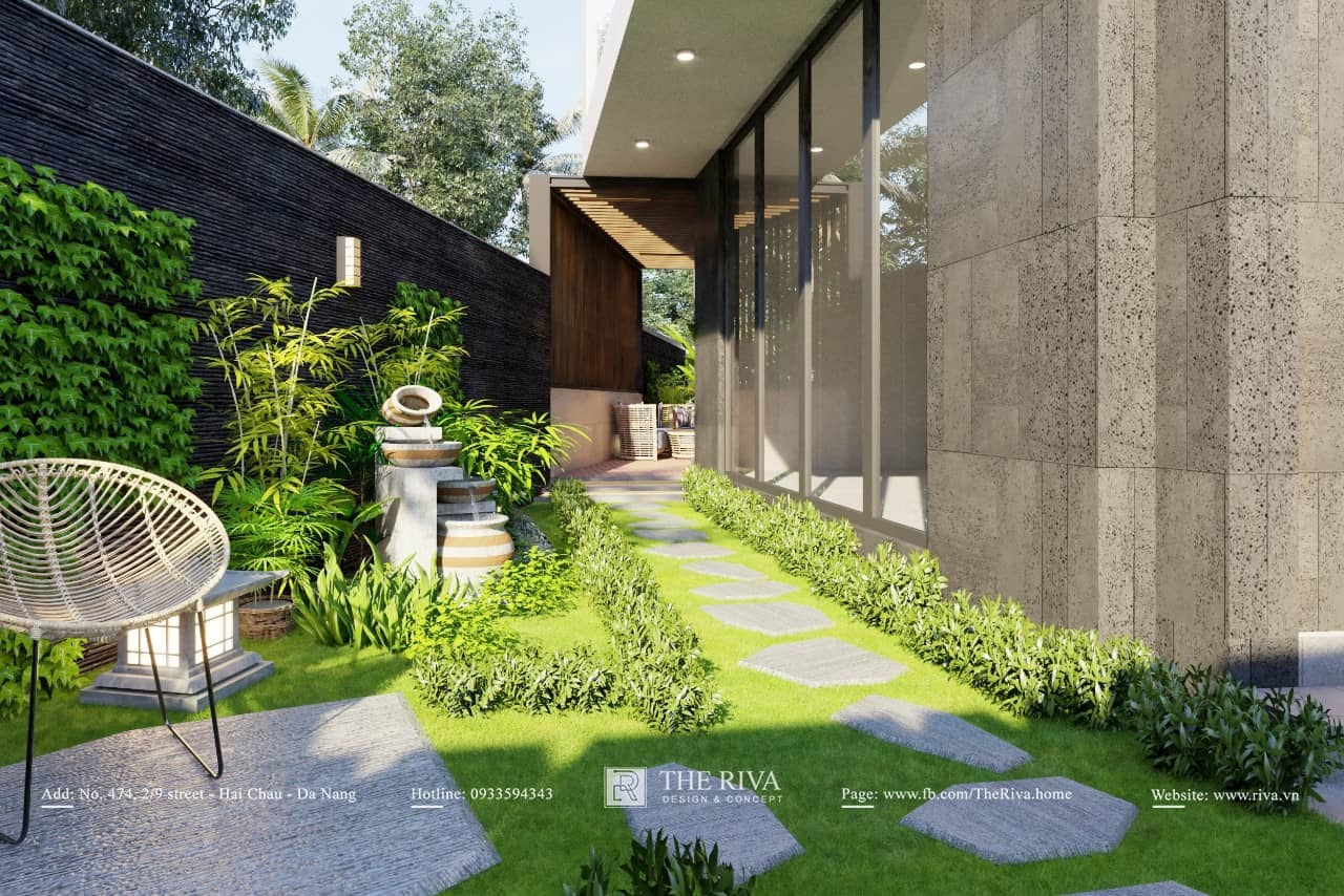 Thiết kế kiến trúc nhà phố hiện đại Long An Villa