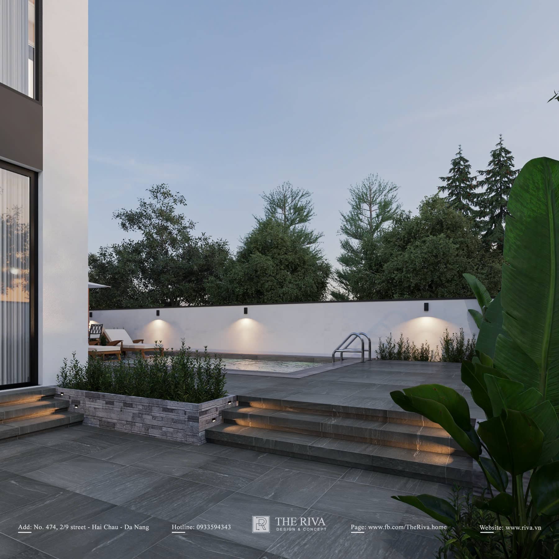 Thiết kế kiến trúc biệt thự hiện đại Minh Khang Villa