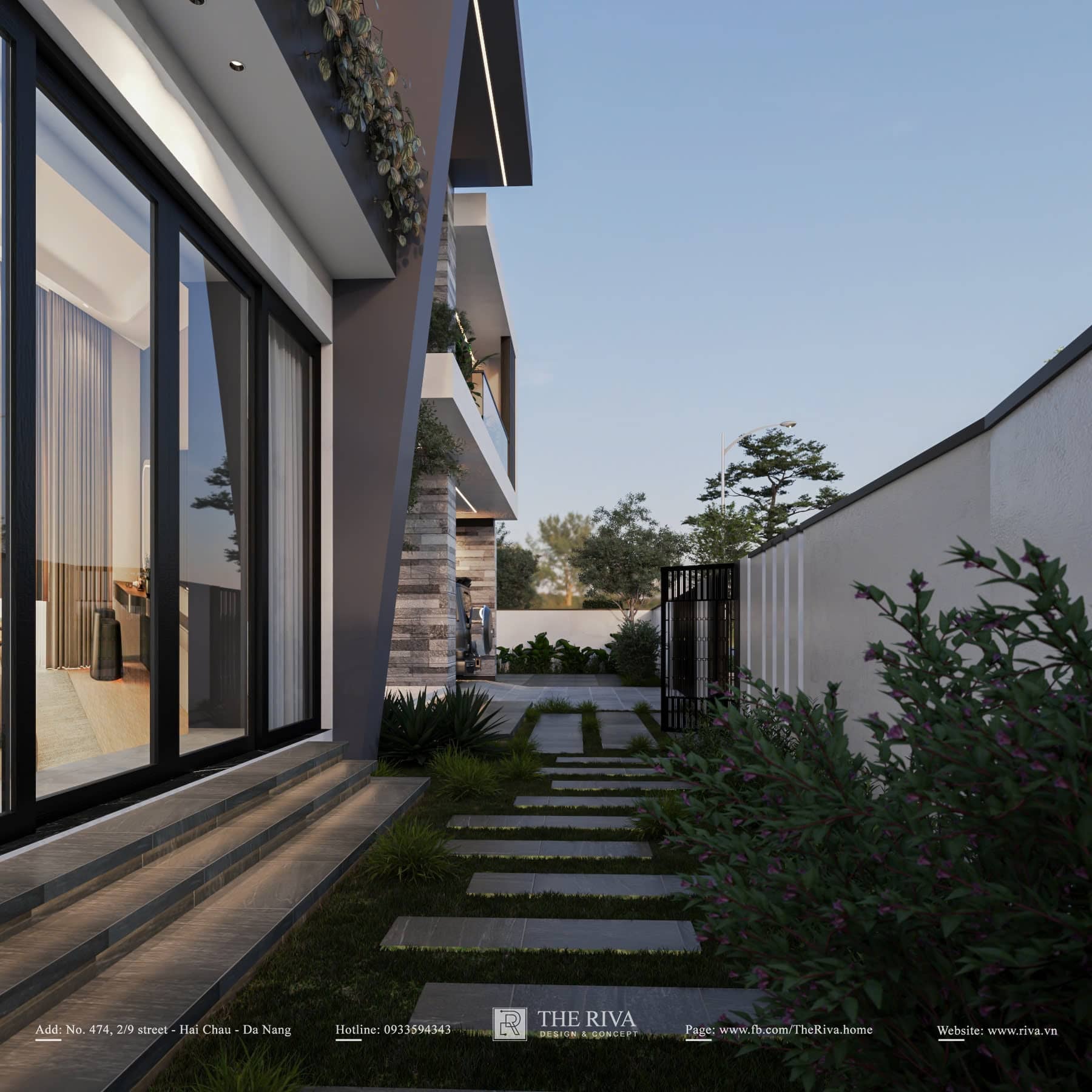 Thiết kế kiến trúc biệt thự hiện đại Minh Khang Villa