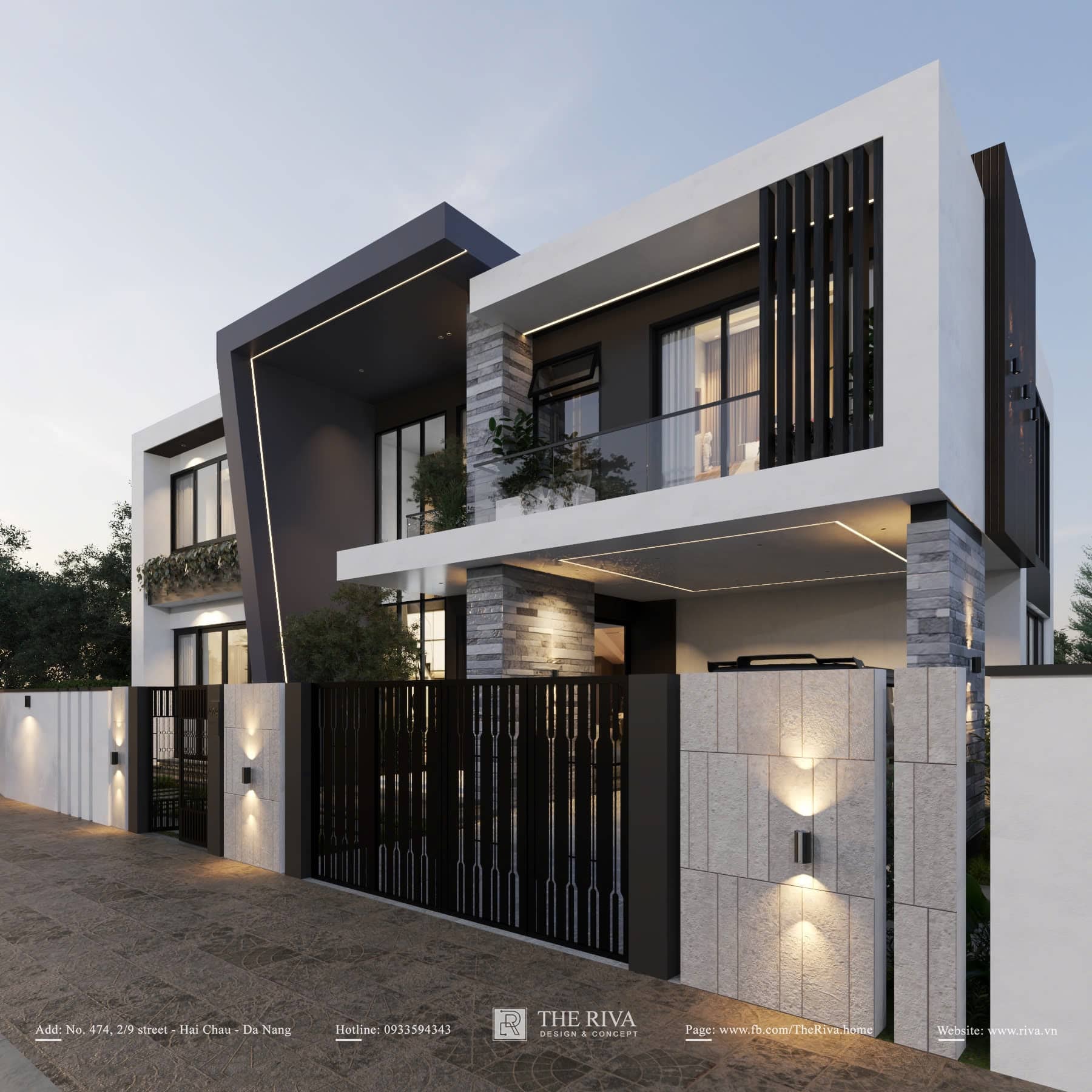 Thiết kế kiến trúc biệt thự hiện đại Minh Khang Villa