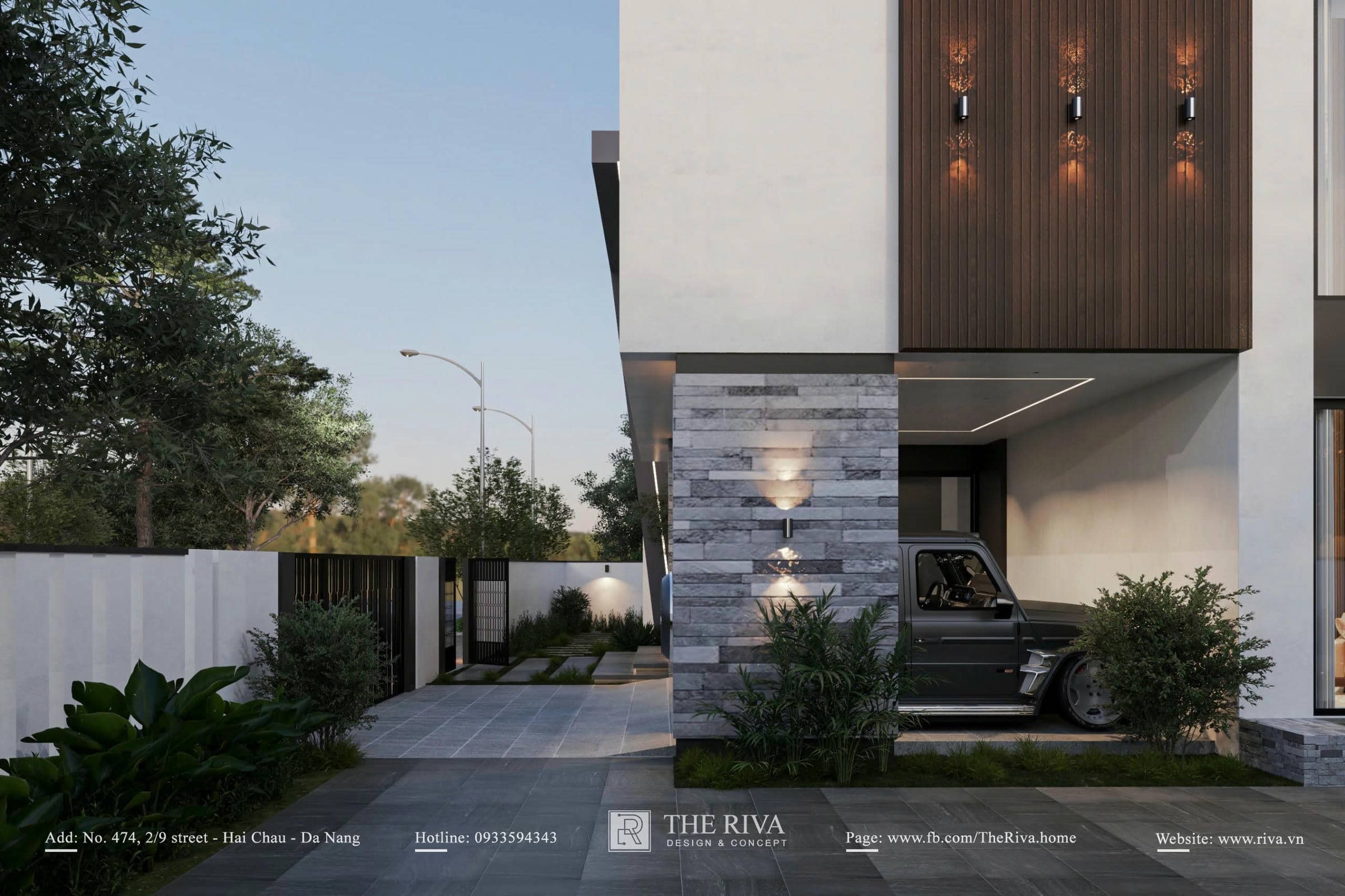 Thiết kế kiến trúc biệt thự hiện đại Minh Khang Villa