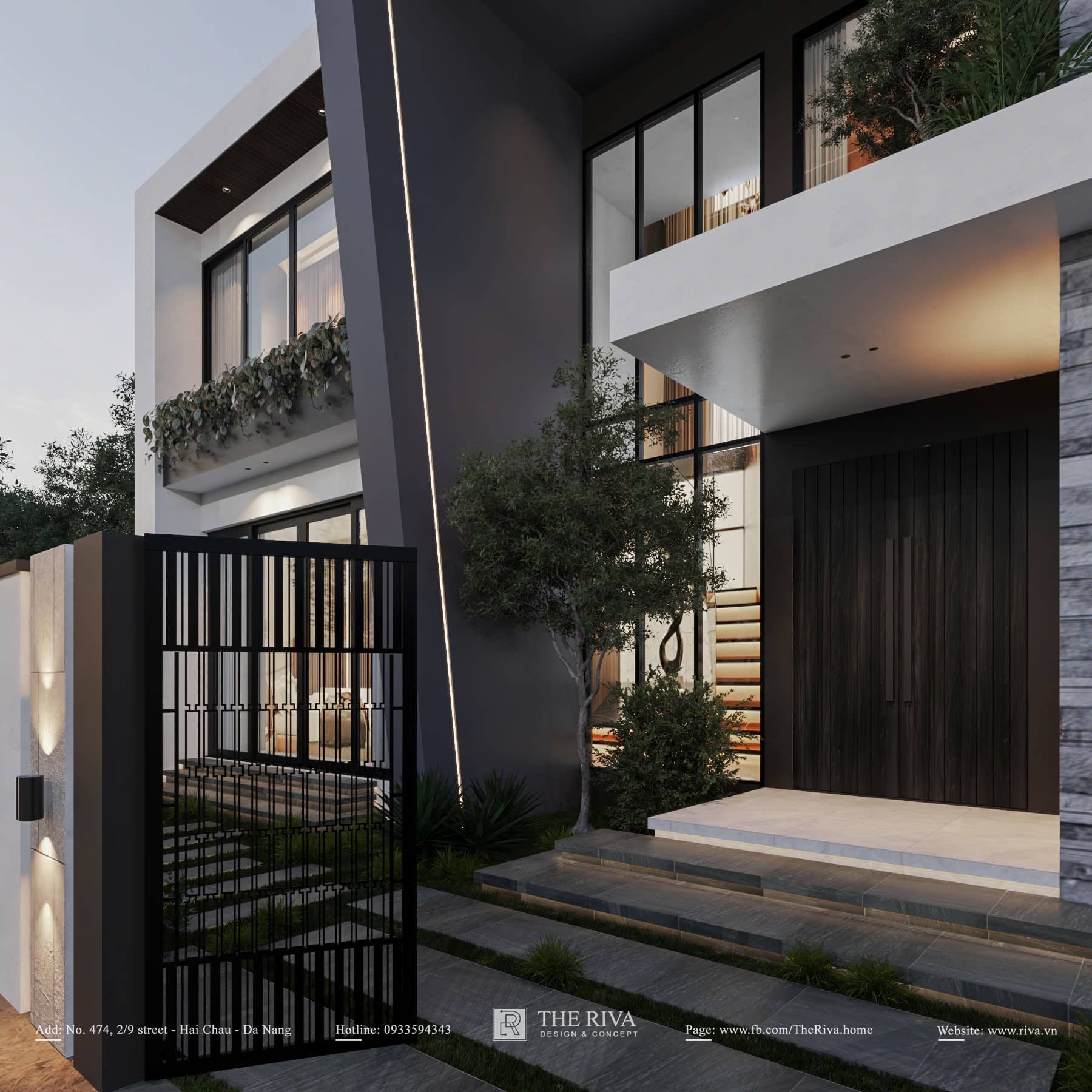 Thiết kế kiến trúc biệt thự hiện đại Minh Khang Villa
