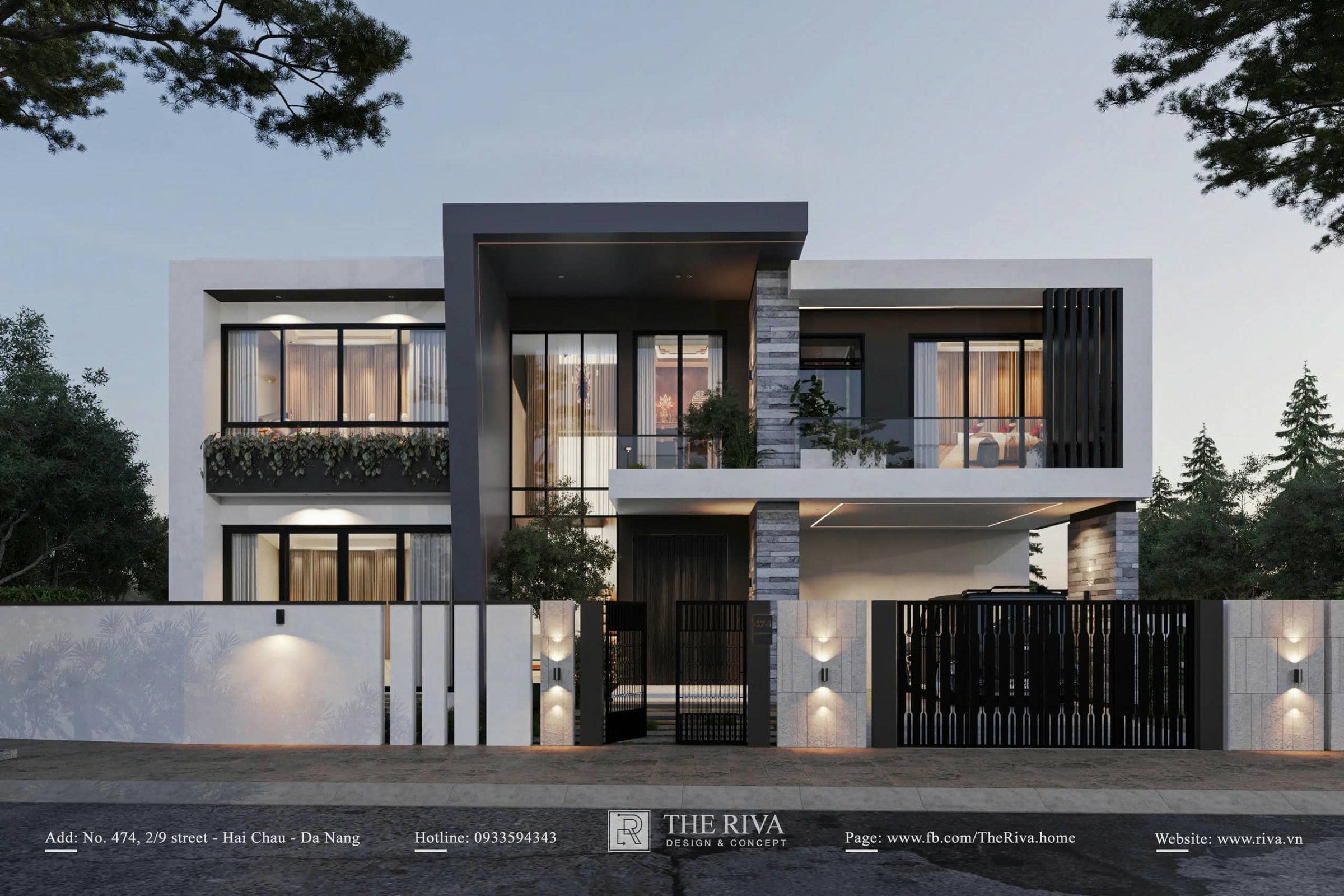 Thiết kế kiến trúc biệt thự hiện đại Minh Khang Villa