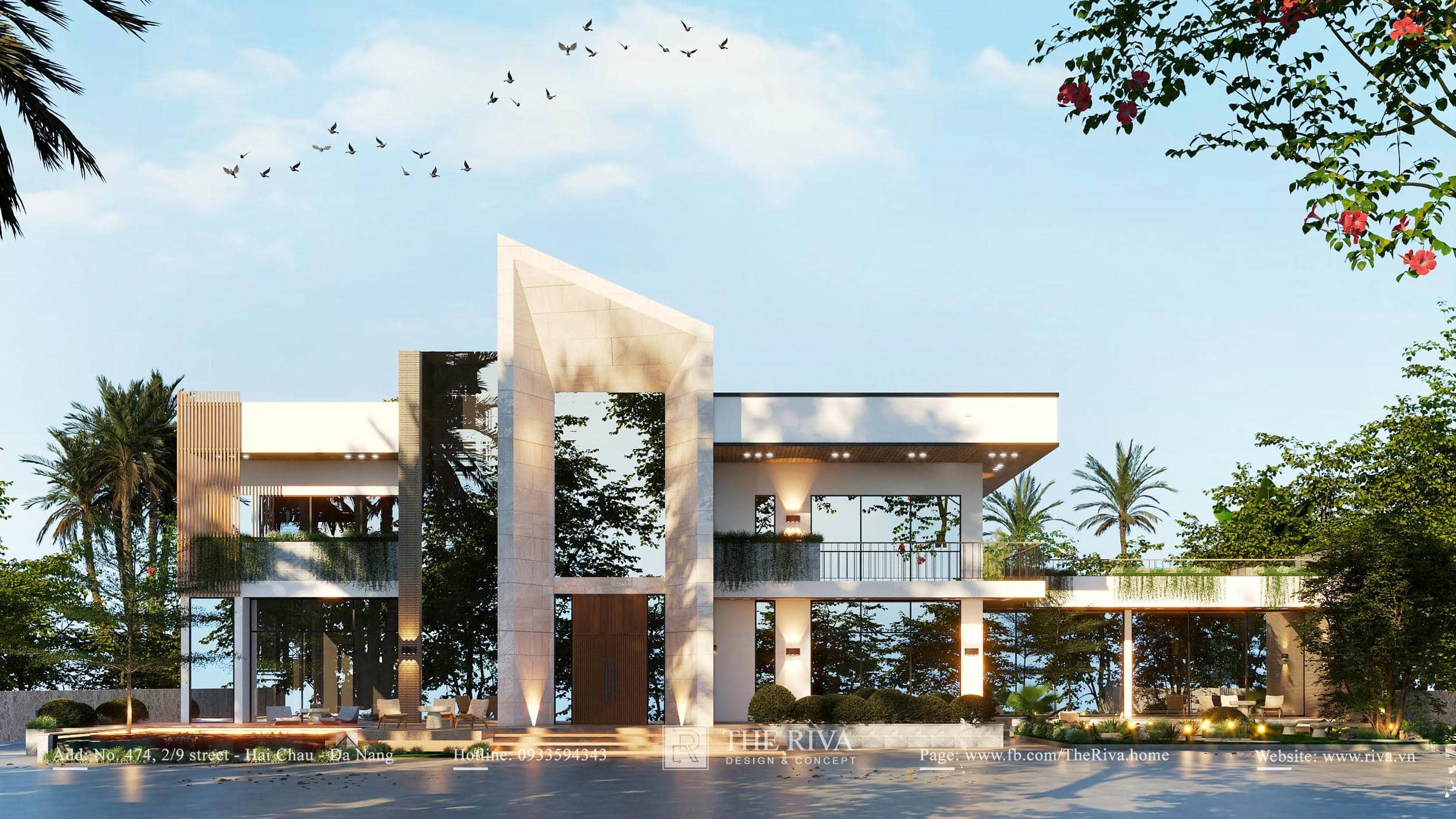 Thiết kế kiến trúc biệt thự Modern Luxury Gia Khiêm Villa