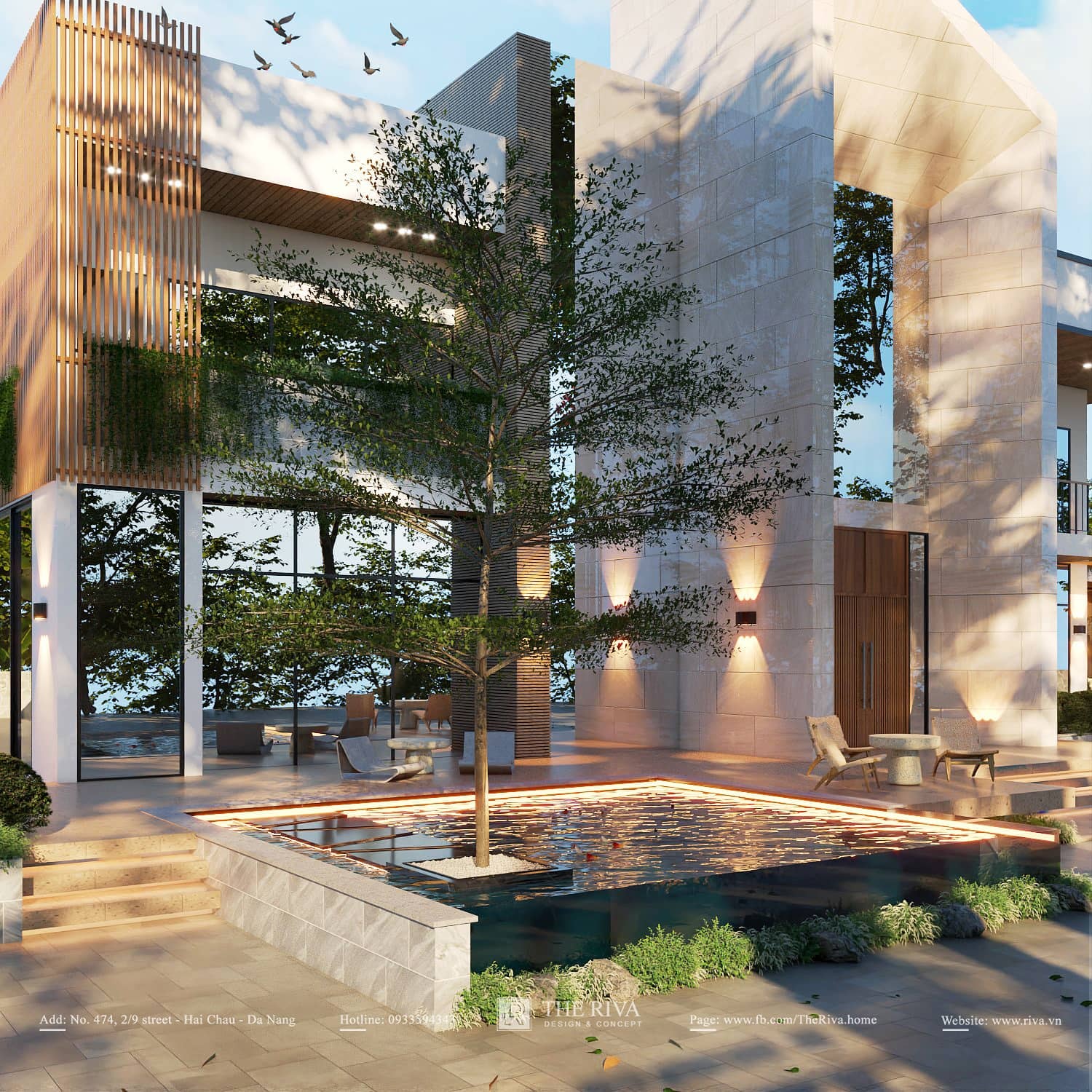 Thiết kế kiến trúc biệt thự Modern Luxury Gia Khiêm Villa