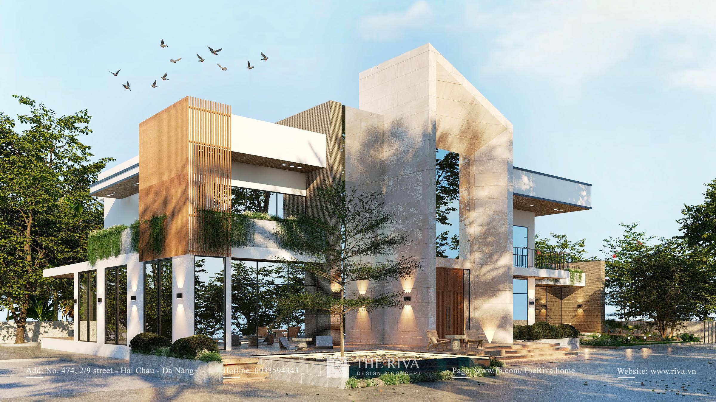 Thiết kế kiến trúc biệt thự Modern Luxury Gia Khiêm Villa