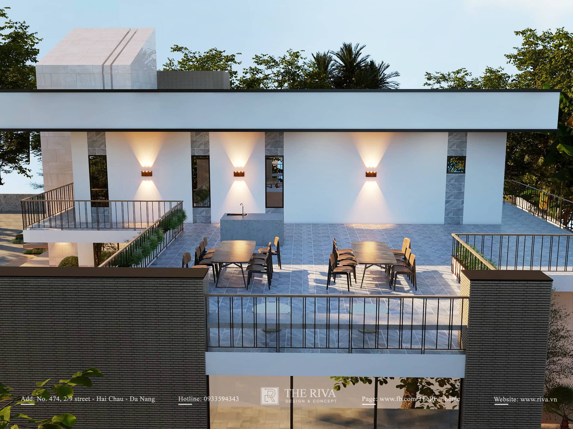 Thiết kế kiến trúc biệt thự Modern Luxury Gia Khiêm Villa