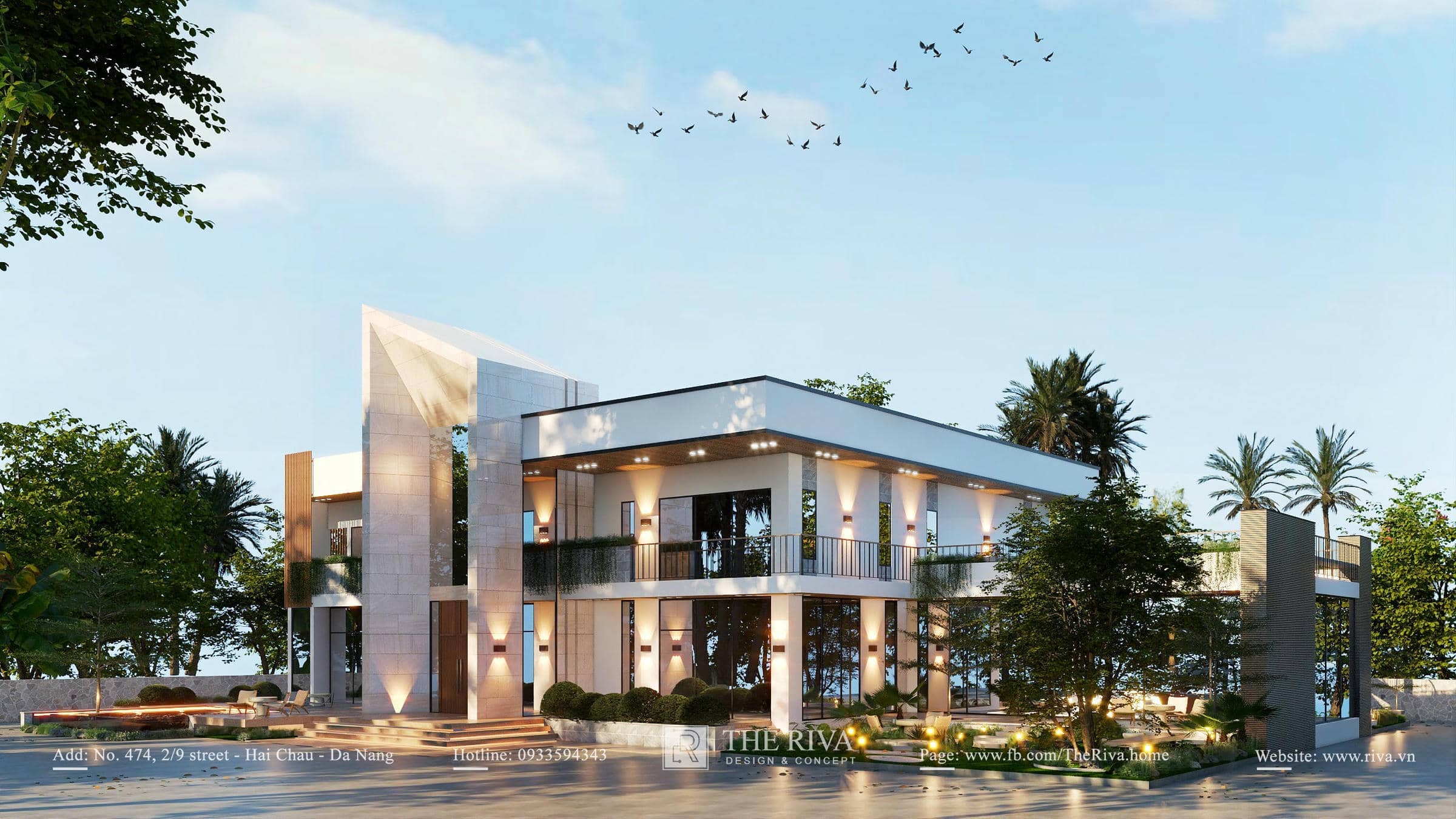 Thiết kế kiến trúc biệt thự Modern Luxury Gia Khiêm Villa