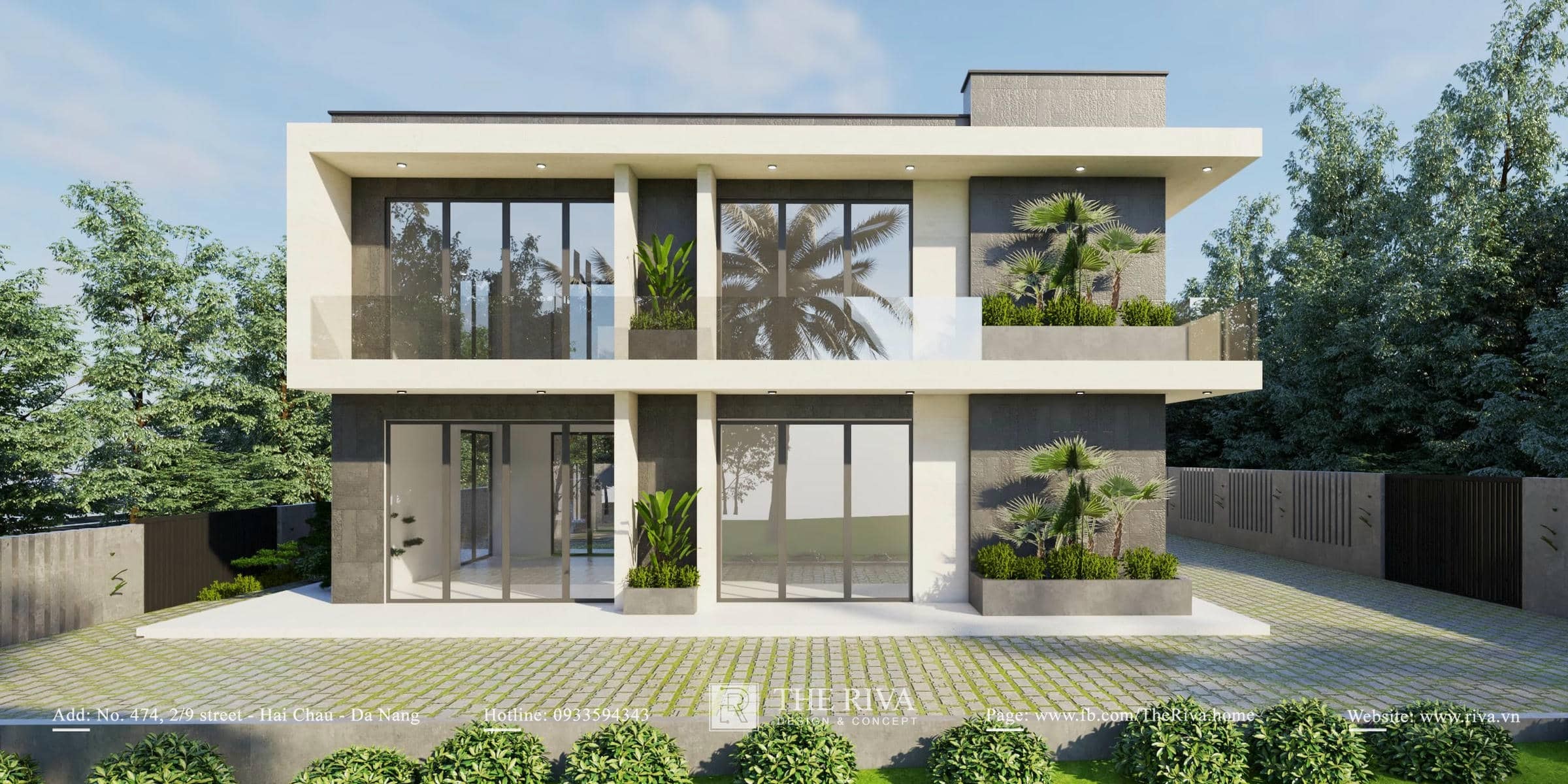 Thiết kế kiến trúc biệt thự kết hợp nghỉ dưỡng hiện đại Kim Villa
