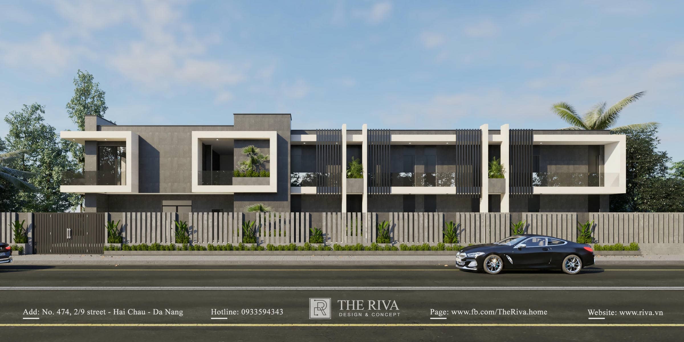 Thiết kế kiến trúc biệt thự kết hợp nghỉ dưỡng hiện đại Kim Villa