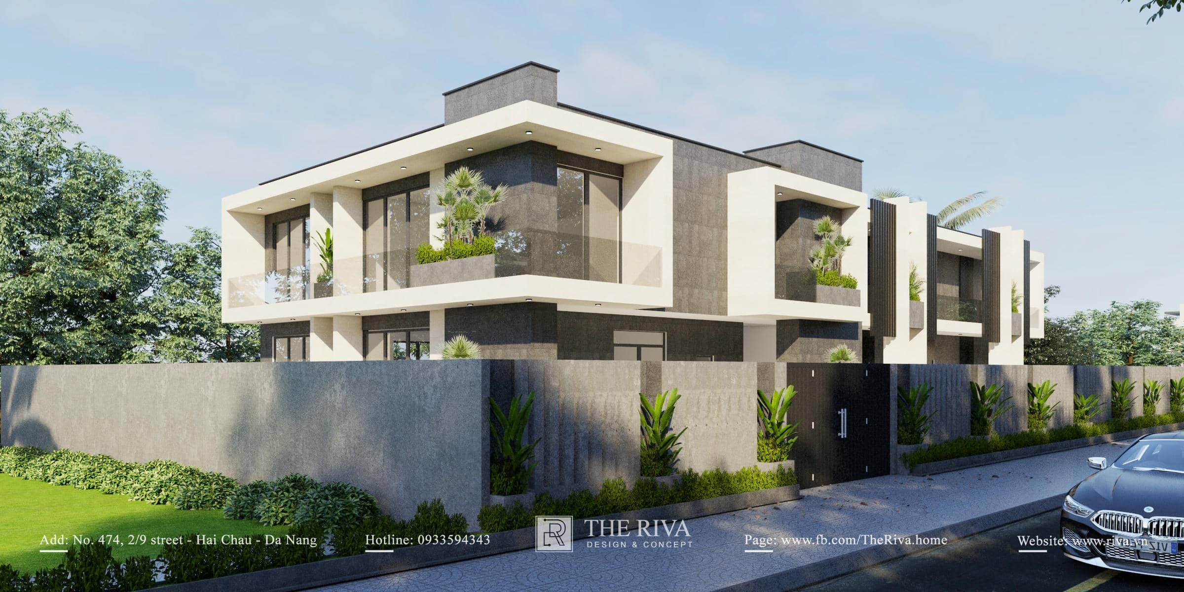 Thiết kế kiến trúc biệt thự kết hợp nghỉ dưỡng hiện đại Kim Villa