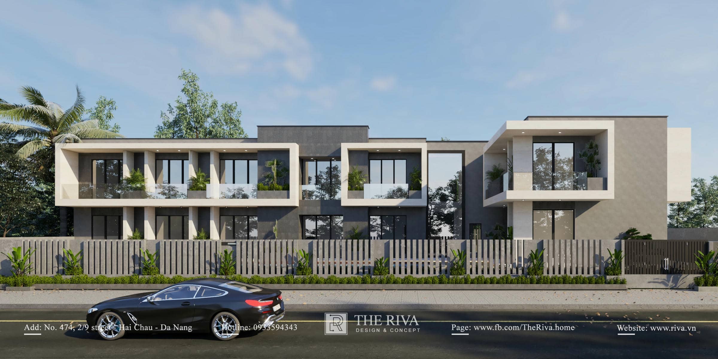 Thiết kế kiến trúc biệt thự kết hợp nghỉ dưỡng hiện đại Kim Villa