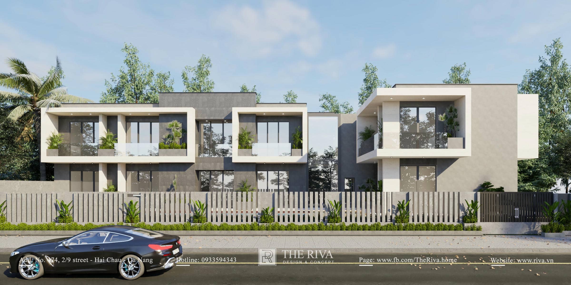 Thiết kế kiến trúc biệt thự kết hợp nghỉ dưỡng hiện đại Kim Villa