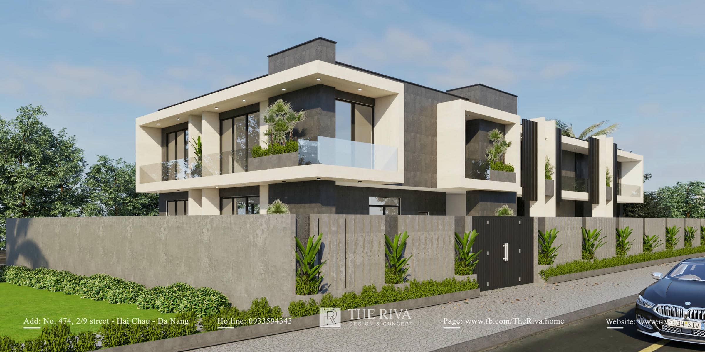 Thiết kế kiến trúc biệt thự kết hợp nghỉ dưỡng hiện đại Kim Villa