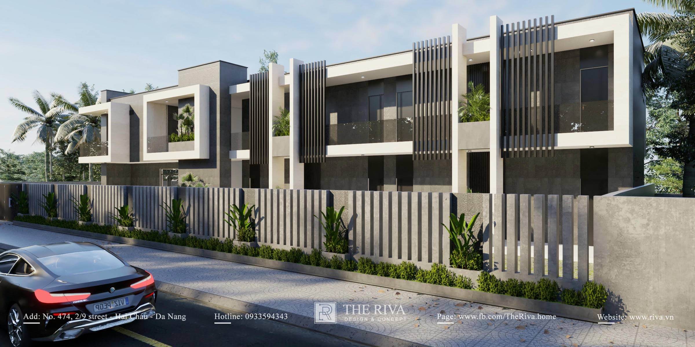 Thiết kế kiến trúc biệt thự kết hợp nghỉ dưỡng hiện đại Kim Villa