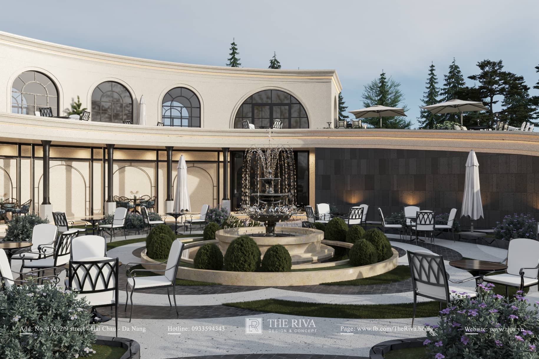 Thiết kế kiến trúc khách sạn Tân cổ điển Hiện đại Luxor 3