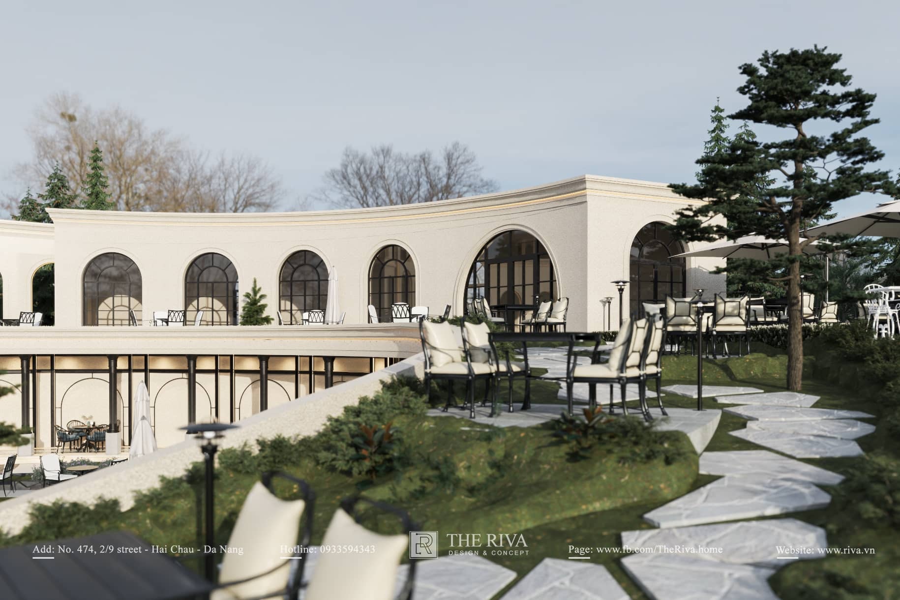 Thiết kế kiến trúc khách sạn Tân cổ điển Hiện đại Luxor 3