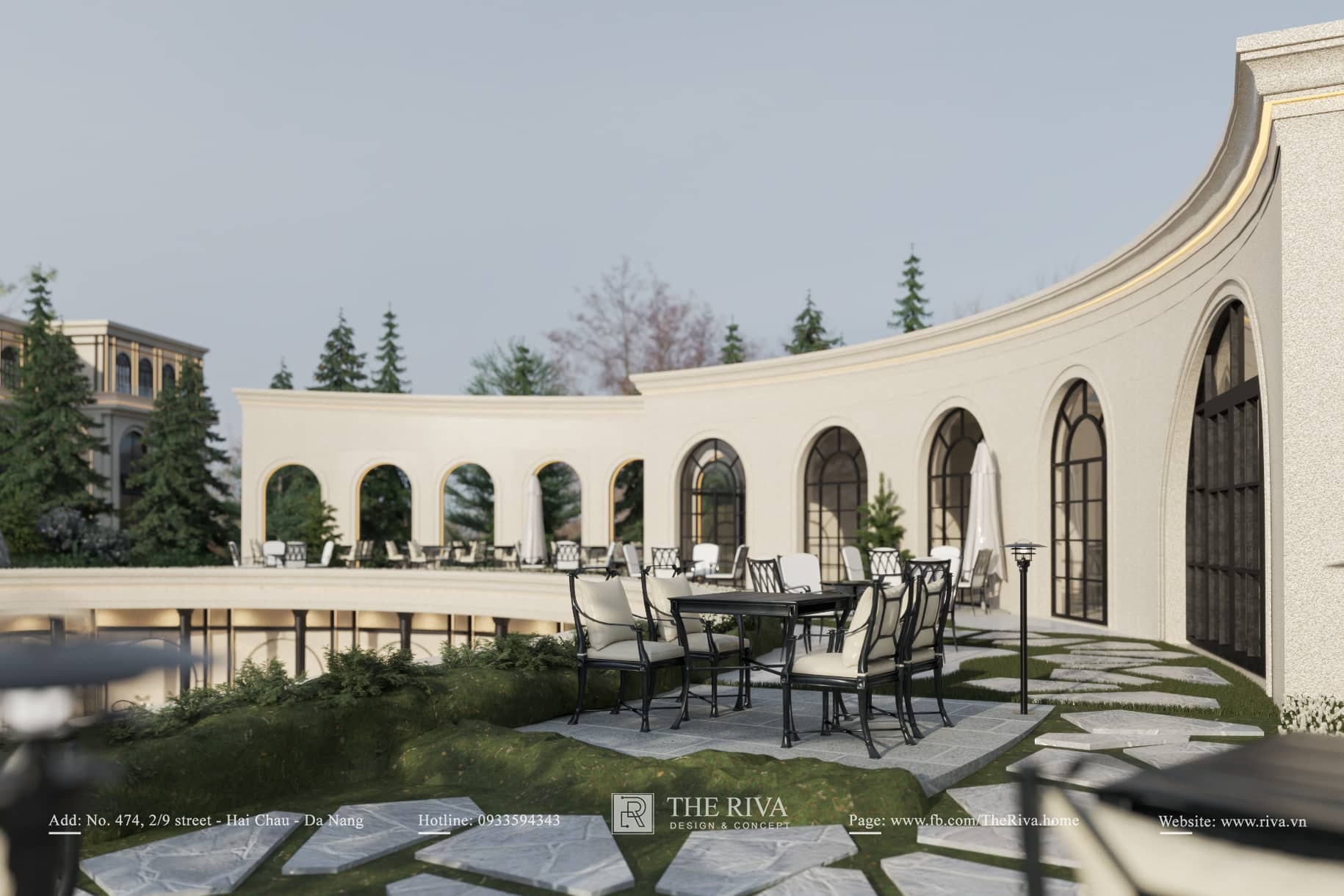 Thiết kế kiến trúc khách sạn Tân cổ điển Hiện đại Luxor 3