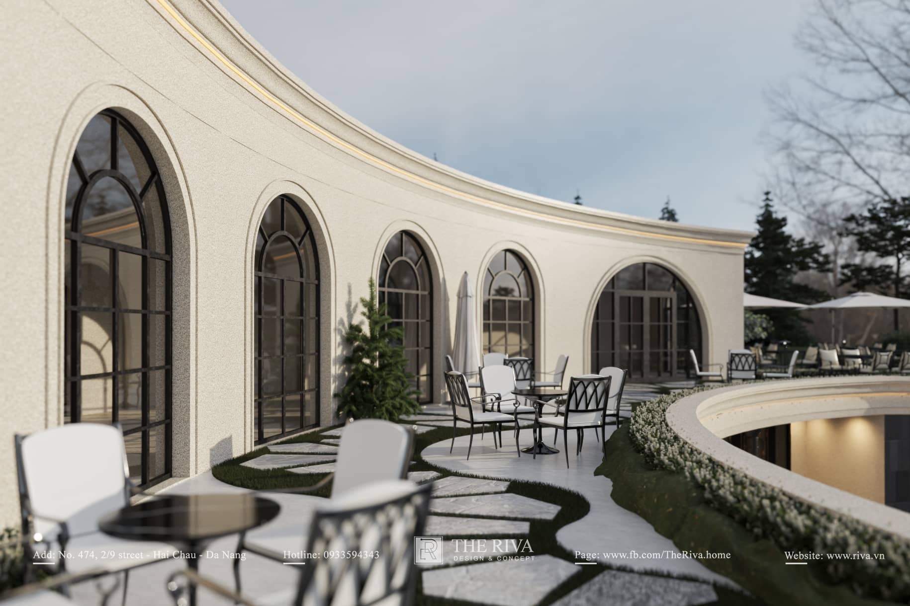 Thiết kế kiến trúc khách sạn Tân cổ điển Hiện đại Luxor 3