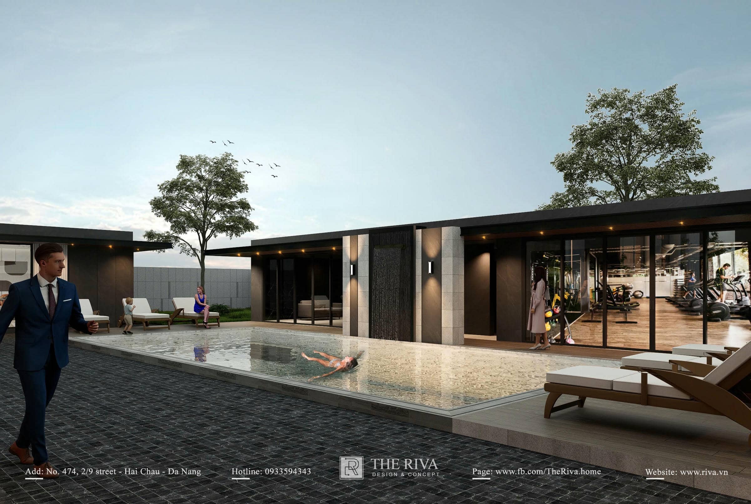 Thiết kế biệt thự hiện đại cho gia đình 3 thế hệ Khamlex Villa