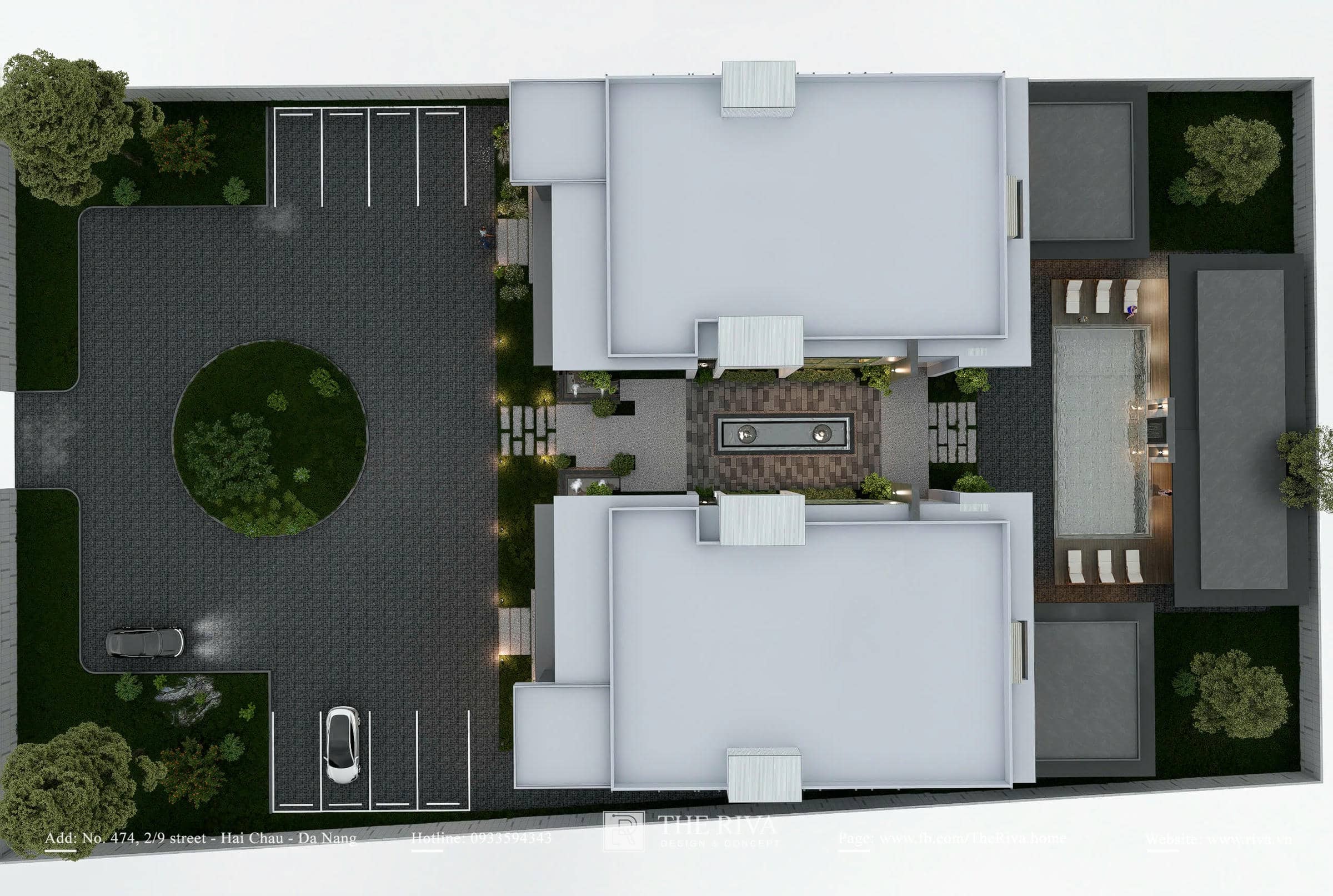 Thiết kế biệt thự hiện đại cho gia đình 3 thế hệ Khamlex Villa