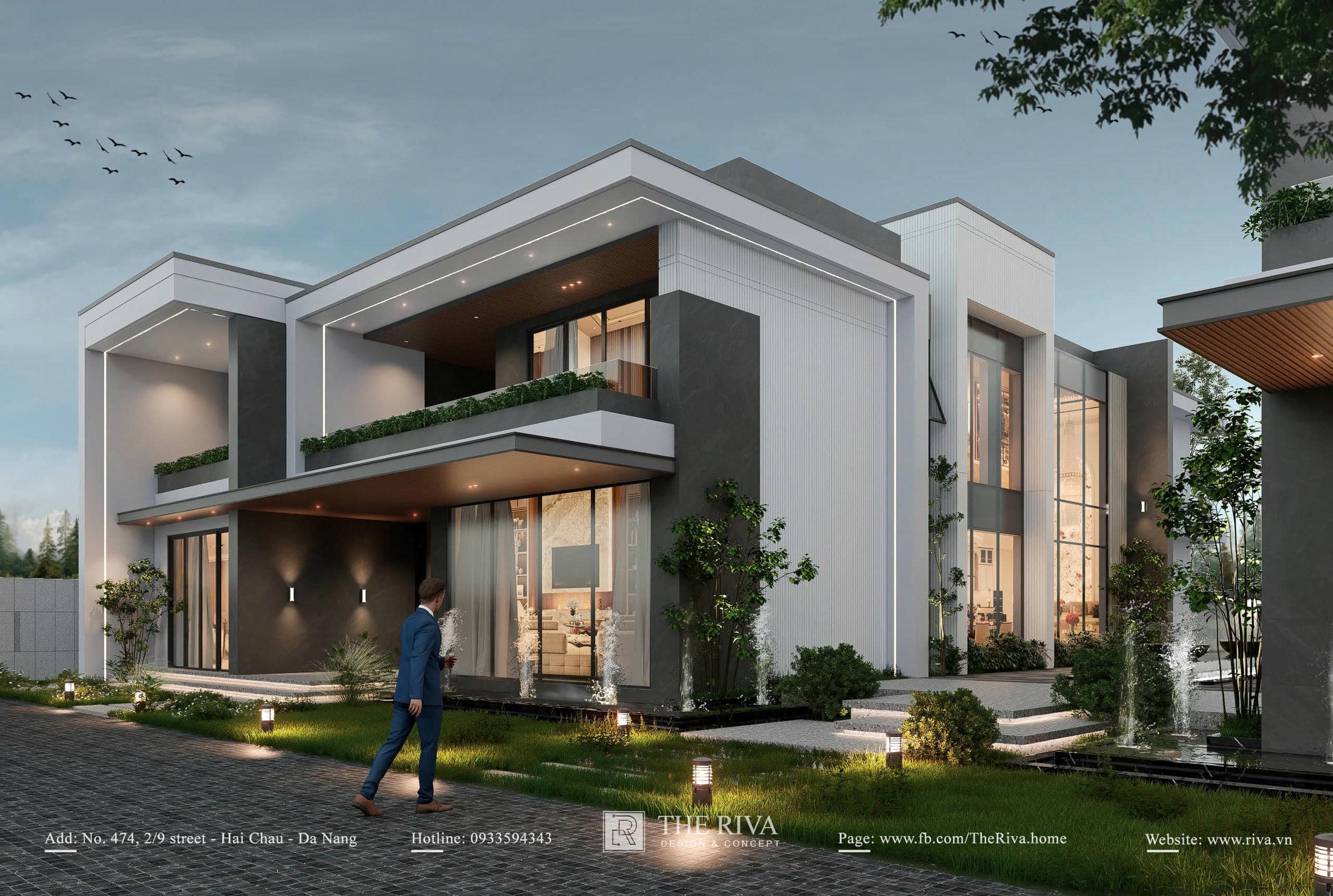 Thiết kế biệt thự hiện đại cho gia đình 3 thế hệ Khamlex Villa