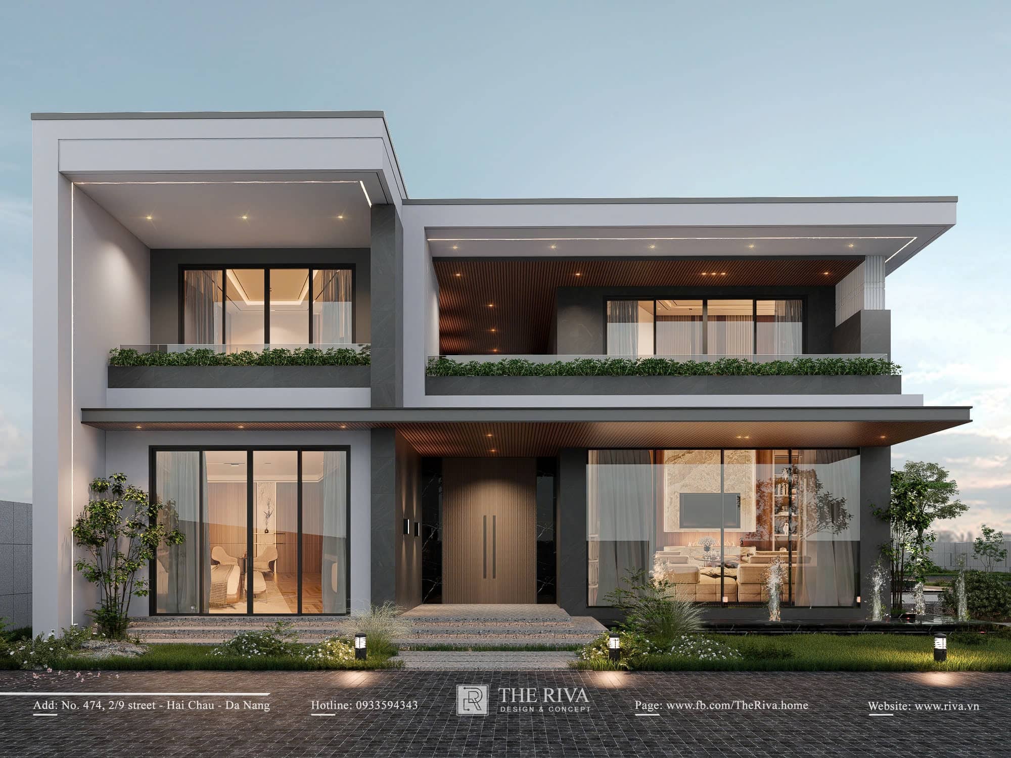 Thiết kế biệt thự hiện đại cho gia đình 3 thế hệ Khamlex Villa