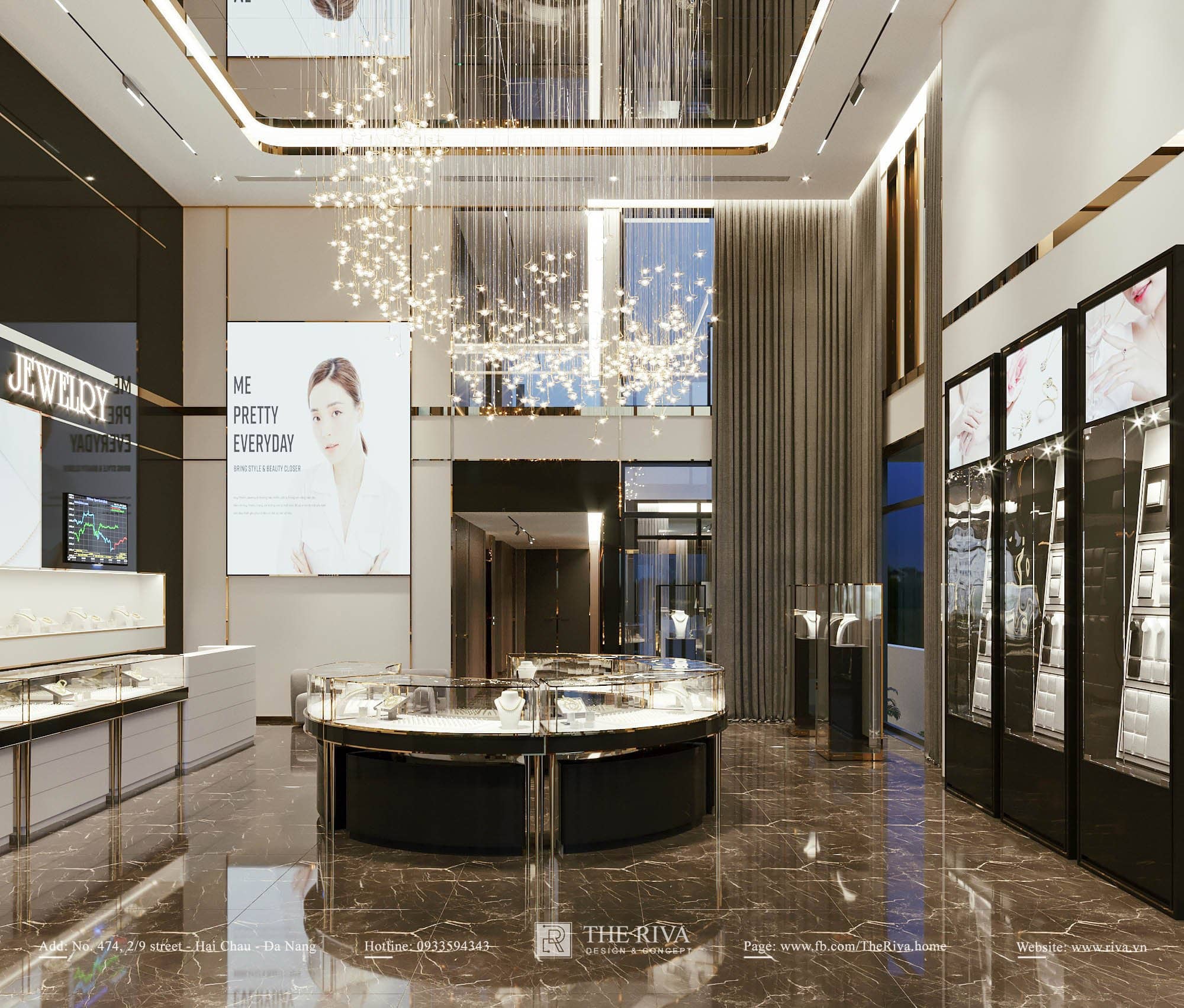 Thiết kế nội thất tổ hợp nhà ở và kinh doanh Truong Chinh Jewelry