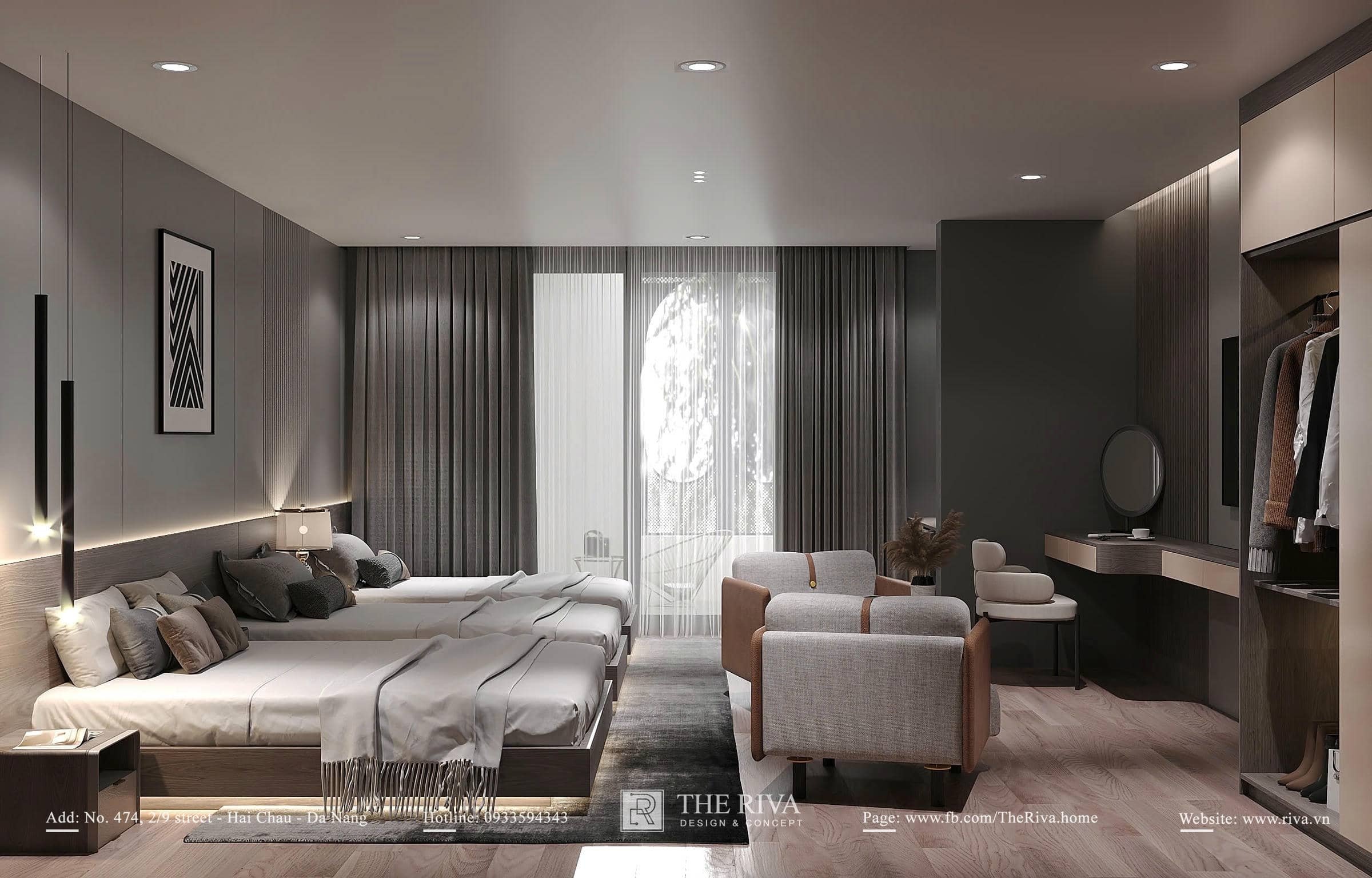 Thiết Kế Nội Thất Khách Sạn Sunrise Mountain View Resort