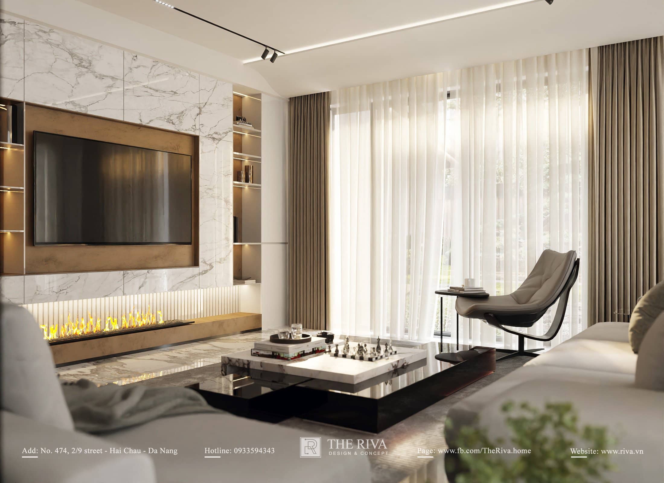 Thiết kế nội thất nhà phố Long An Villa
