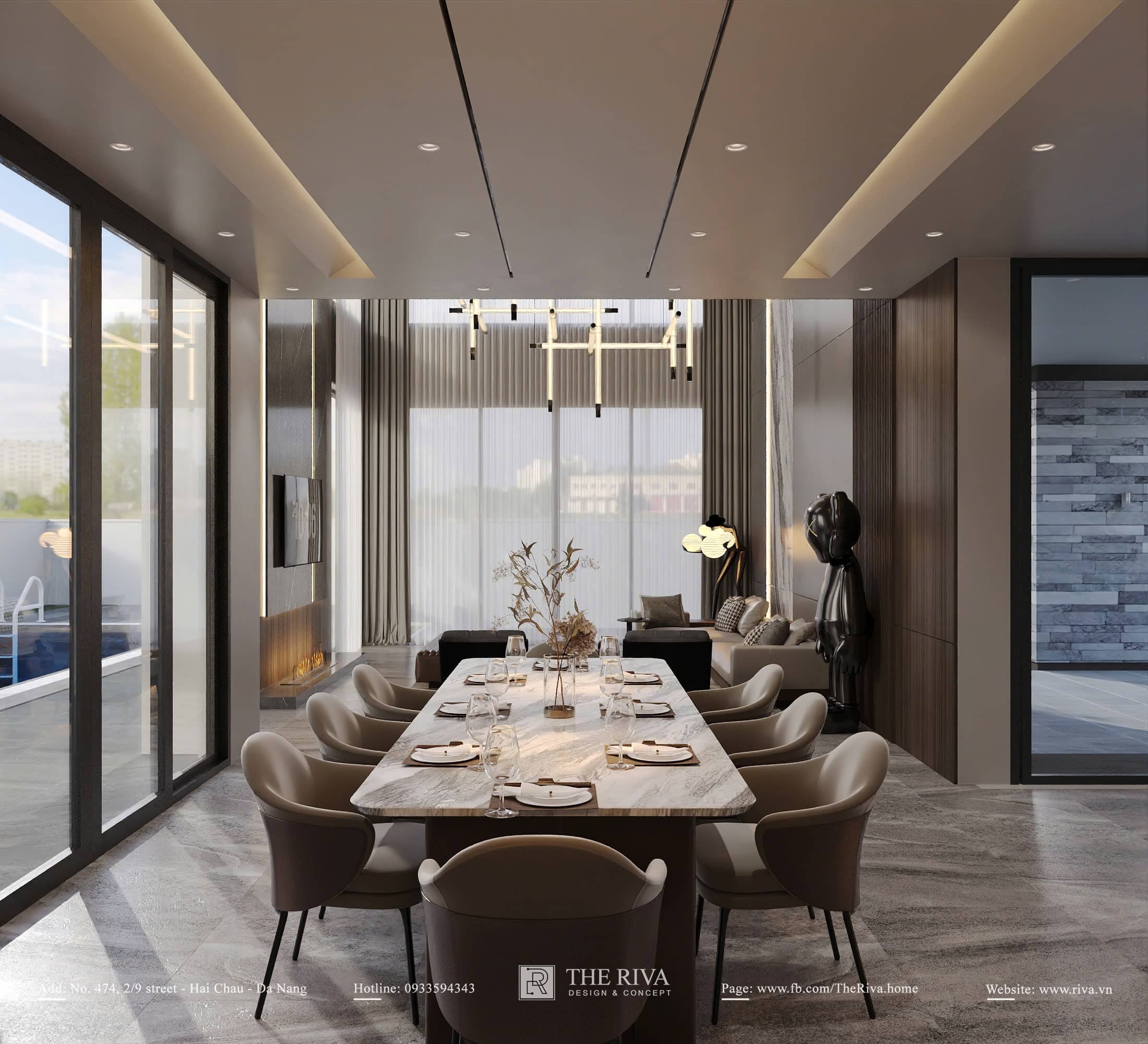 Thiết kế nội thất biệt thự phố Minh Khang Villa