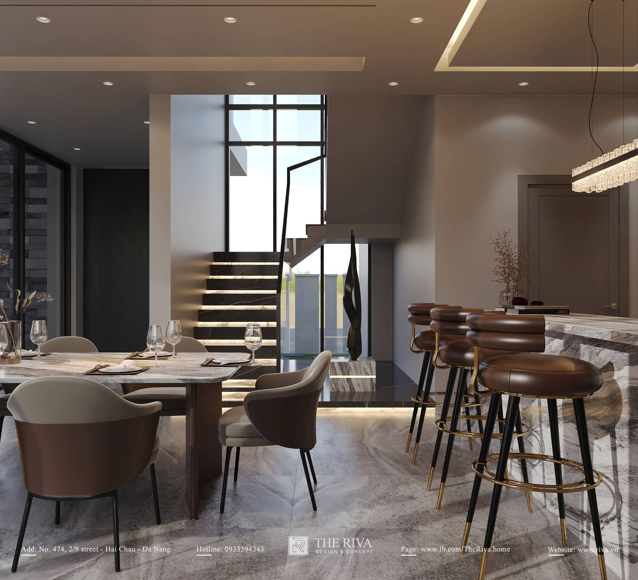 Thiết kế nội thất biệt thự phố Minh Khang Villa