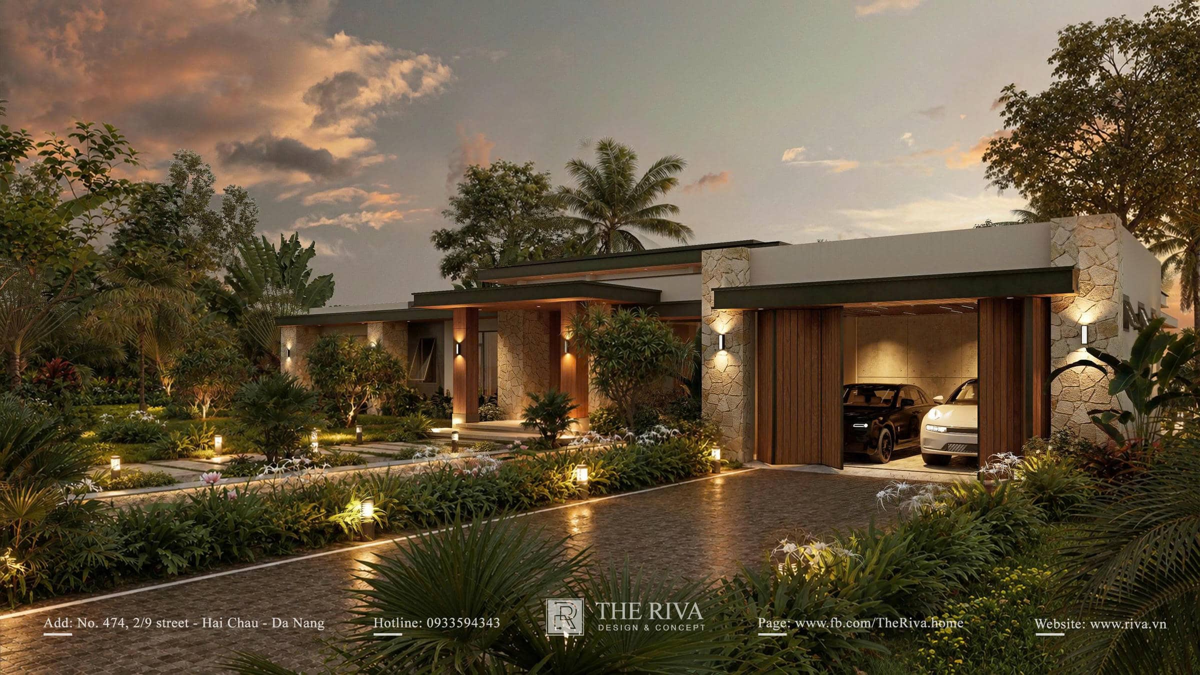 Thiết kế kiến trúc biệt thự nghỉ dưỡng Lisa Villa