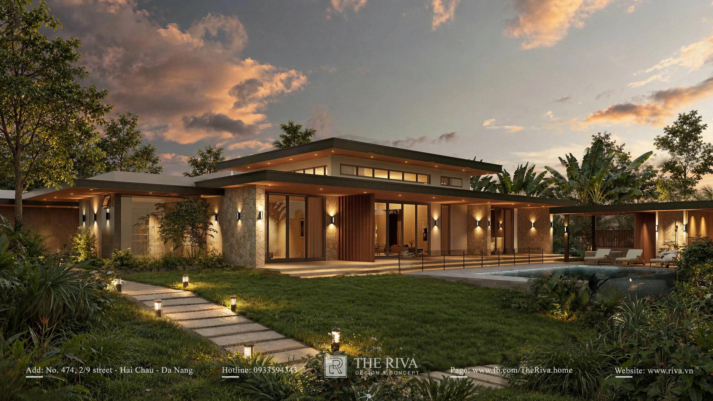 Thiết kế kiến trúc biệt thự nghỉ dưỡng Lisa Villa