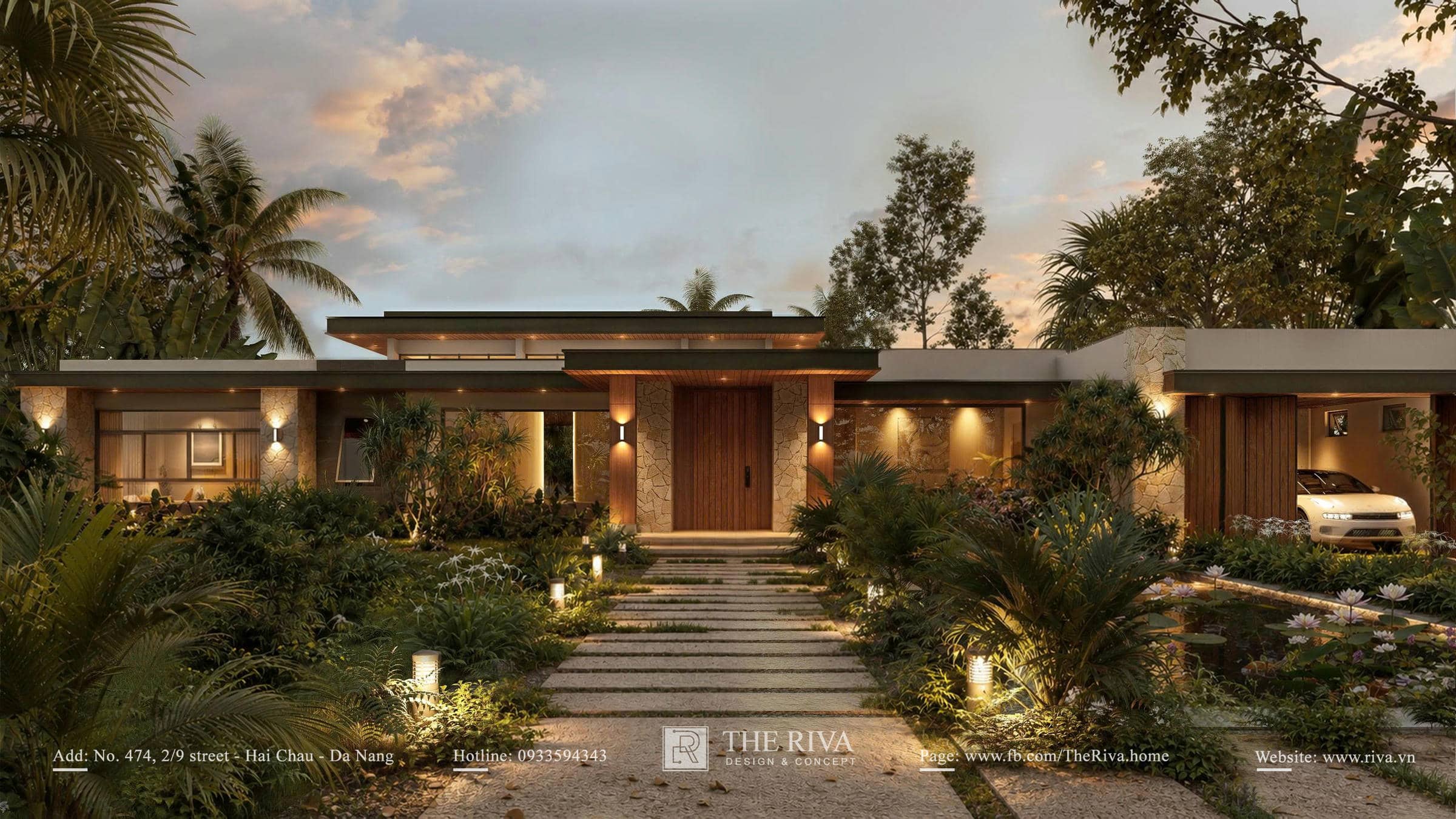Thiết kế kiến trúc biệt thự nghỉ dưỡng Lisa Villa
