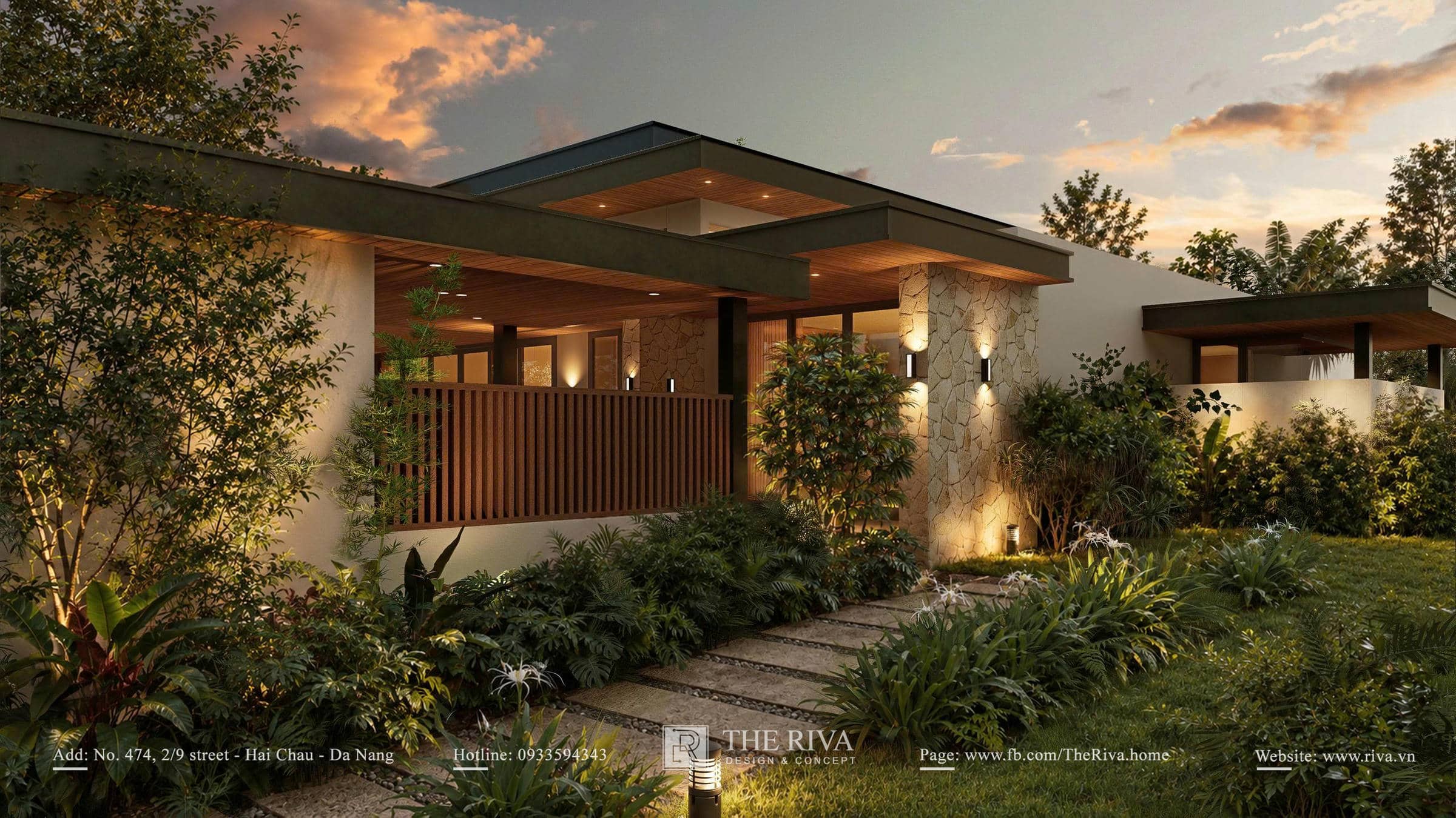 Thiết kế kiến trúc biệt thự nghỉ dưỡng Lisa Villa