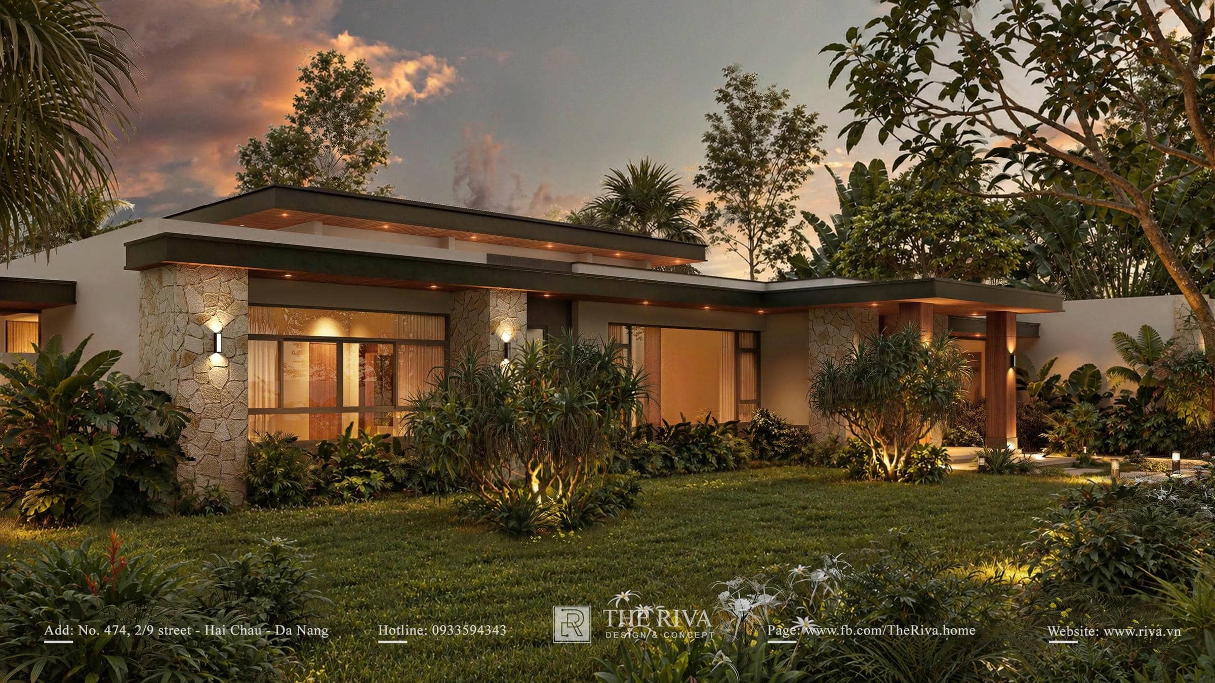 Thiết kế kiến trúc biệt thự nghỉ dưỡng Lisa Villa