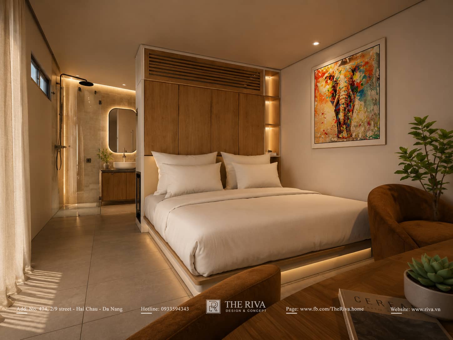 Thiết kế nội thất Resort hiện đại Mekong Resort