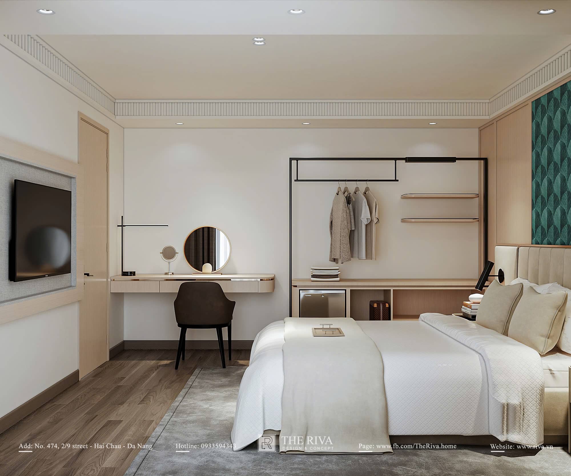 Thiết kế nội thất khách sạn hiện đại Zion Luxe Hotel