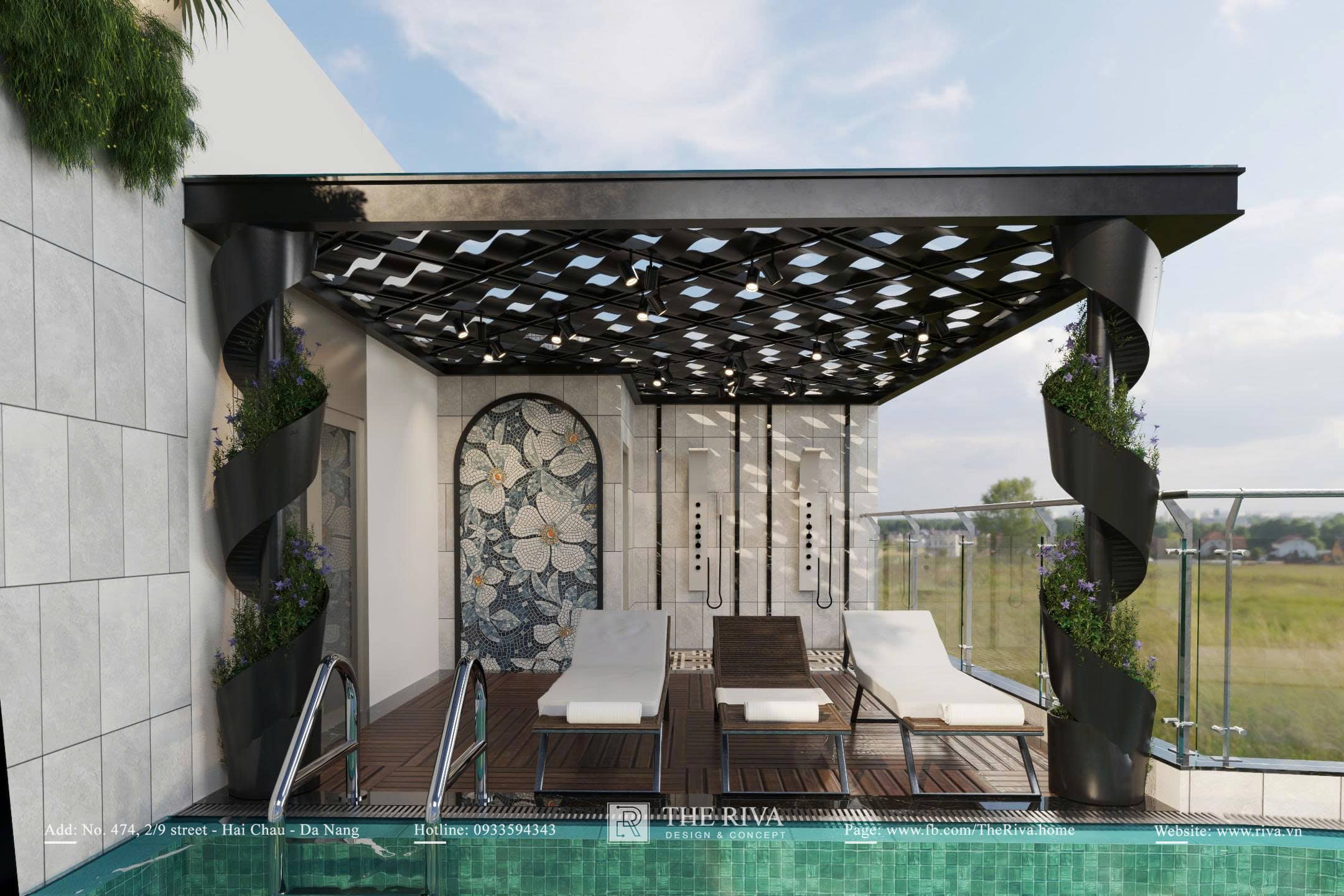 Thiết kế nội thất khách sạn hiện đại Zion Luxe Hotel